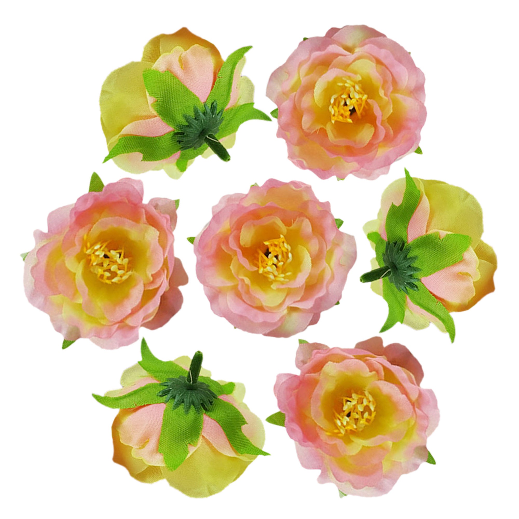 Small Silk Flowers 100 Bulk 2"