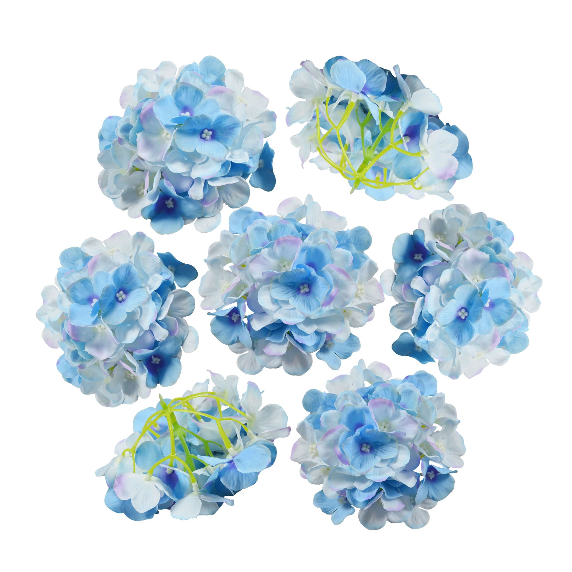 Silk Hydrangea Flower Heads 6"