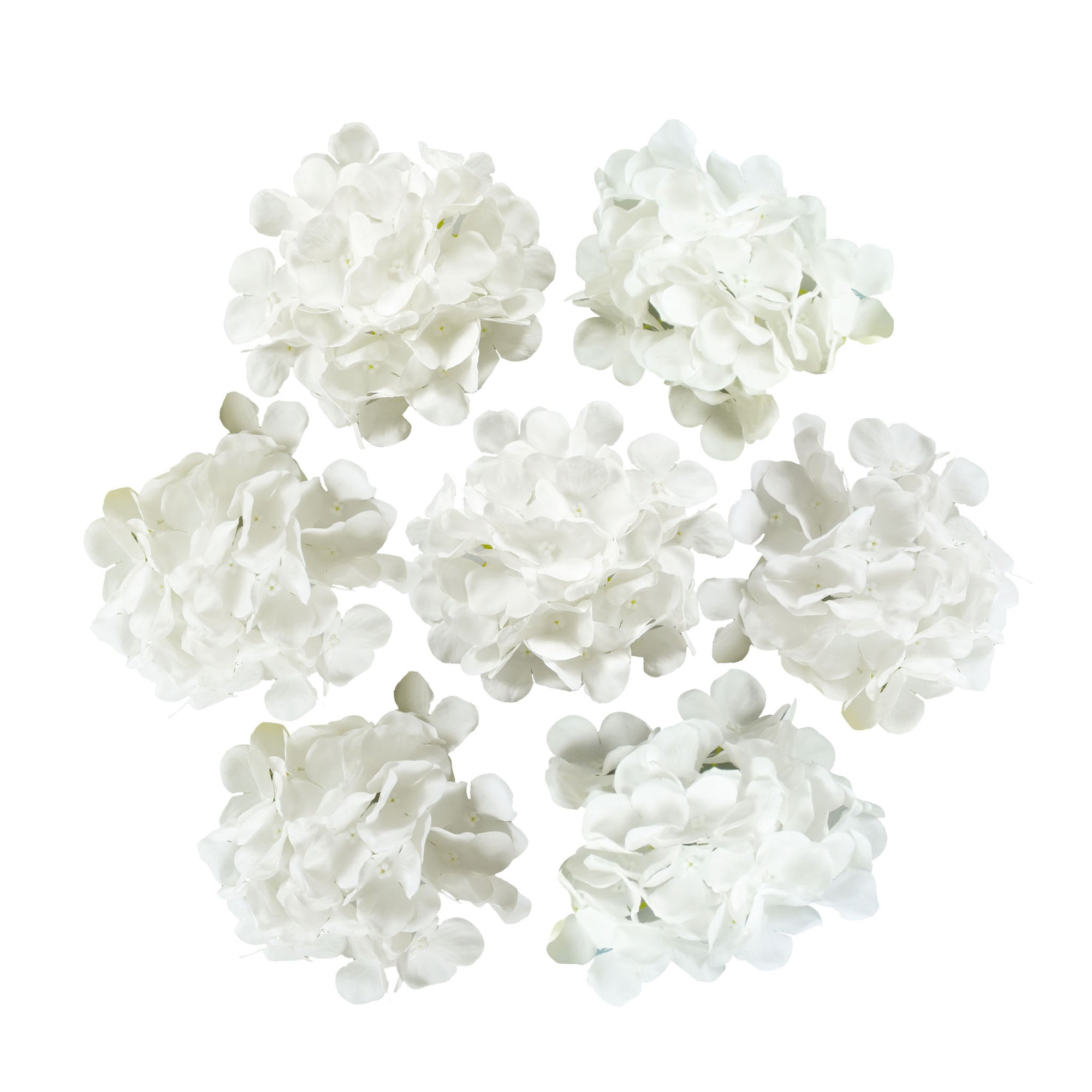 Silk Hydrangea Flower Heads 6"