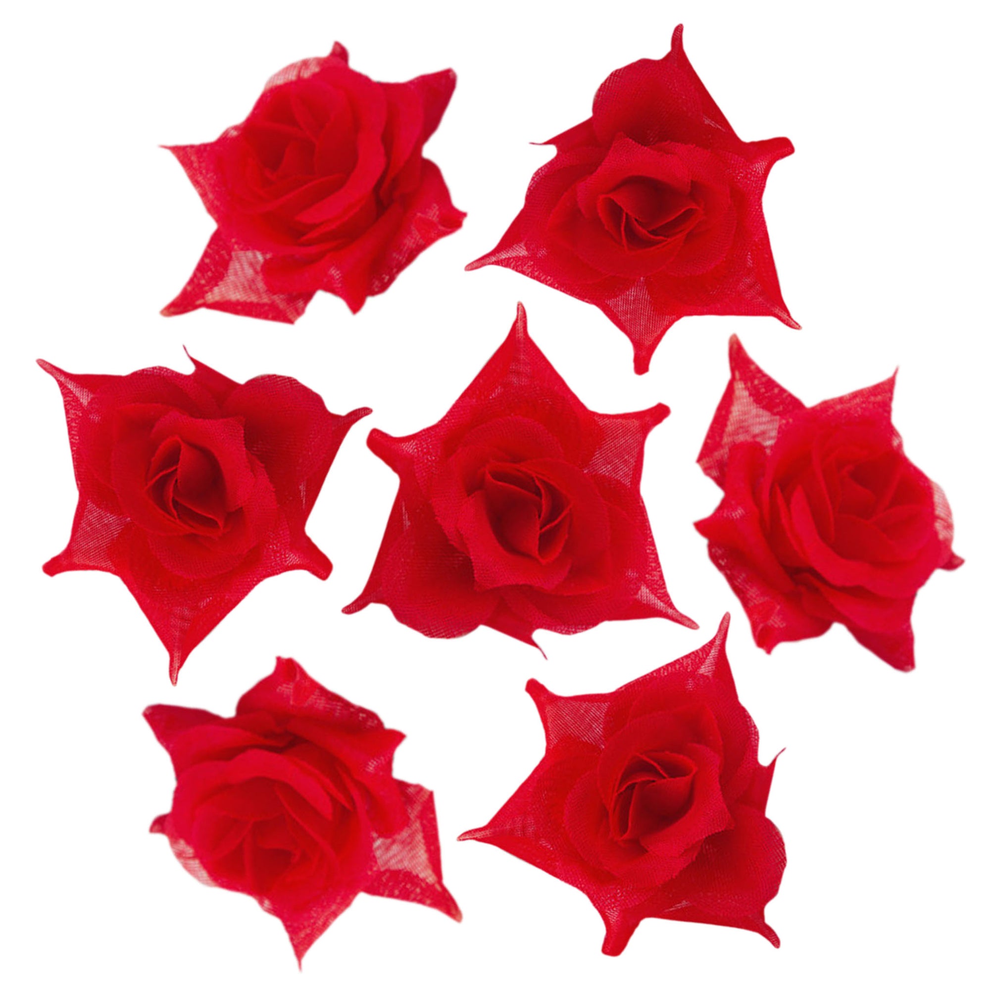 Silk Rose Heads Small Artificial Flowers 100PCS