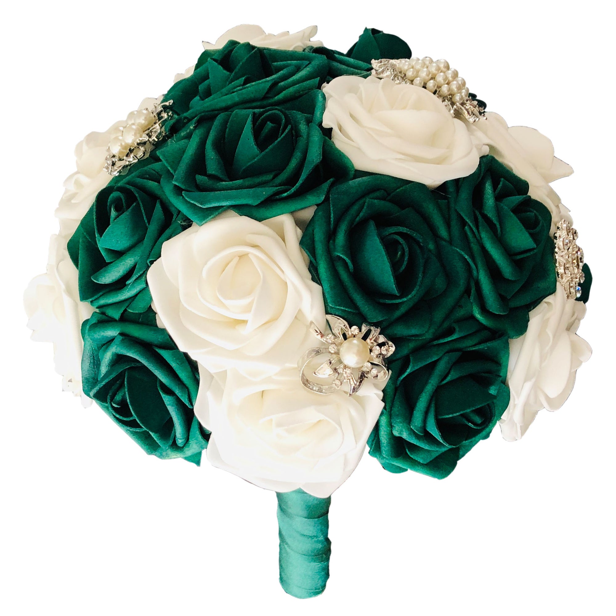 Emerald Green Wedding Bouquet Package