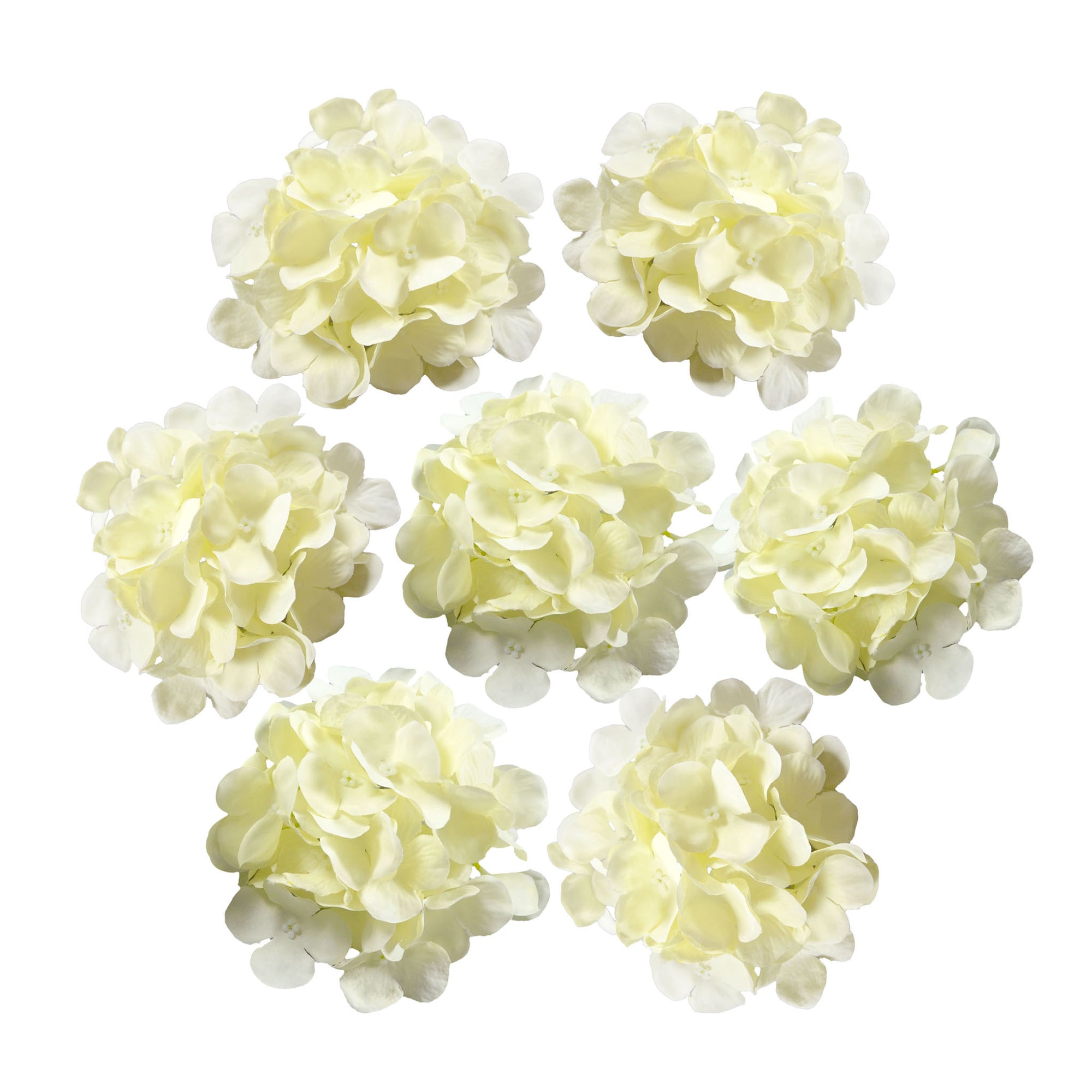 Silk Hydrangea Flower Heads 6"