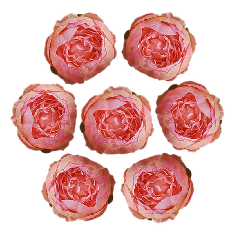 Silk Peony Flower Heads 50 Bulk for DIY Crafts Wedding Decor