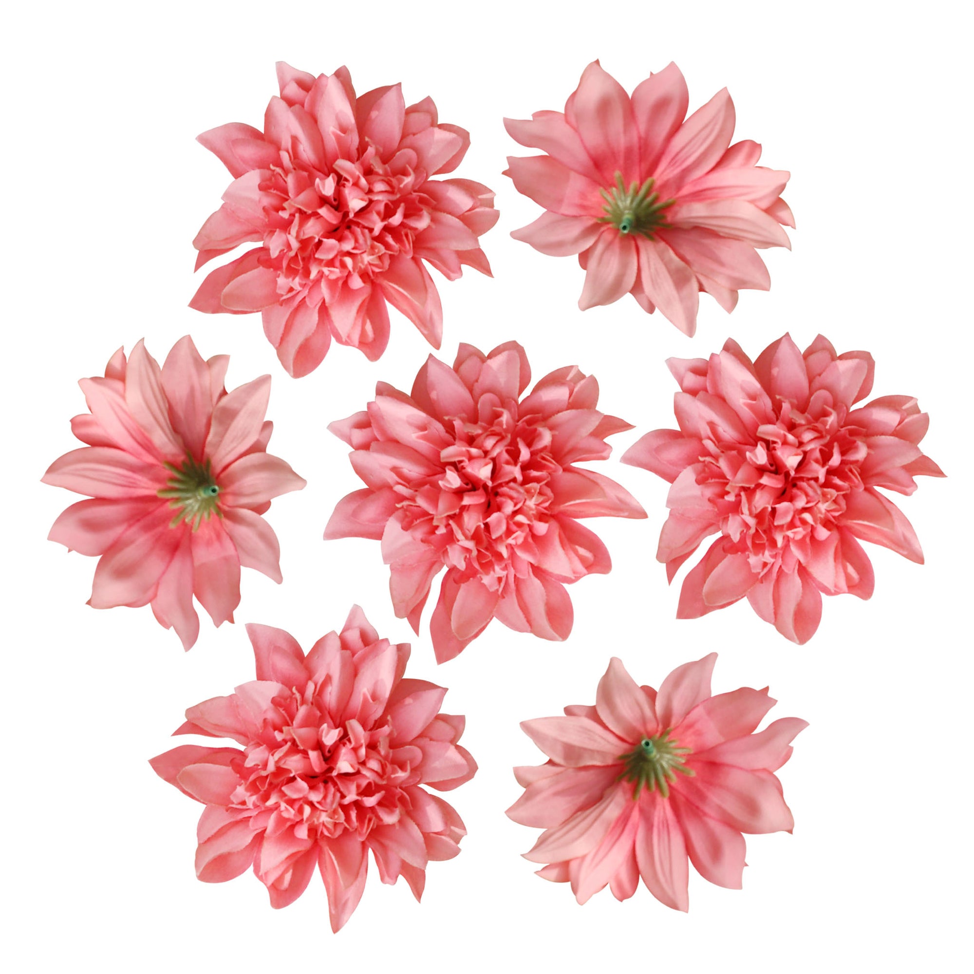 Artificial Dahlia Flowers Heads 4"