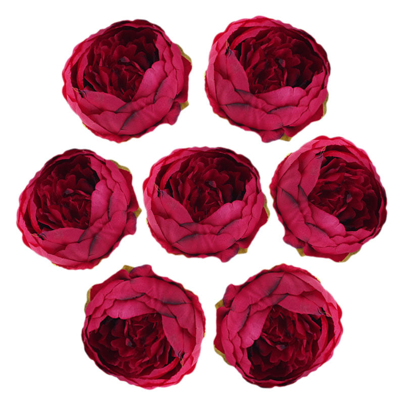 Silk Peony Flower Heads 50 Bulk for DIY Crafts Wedding Decor