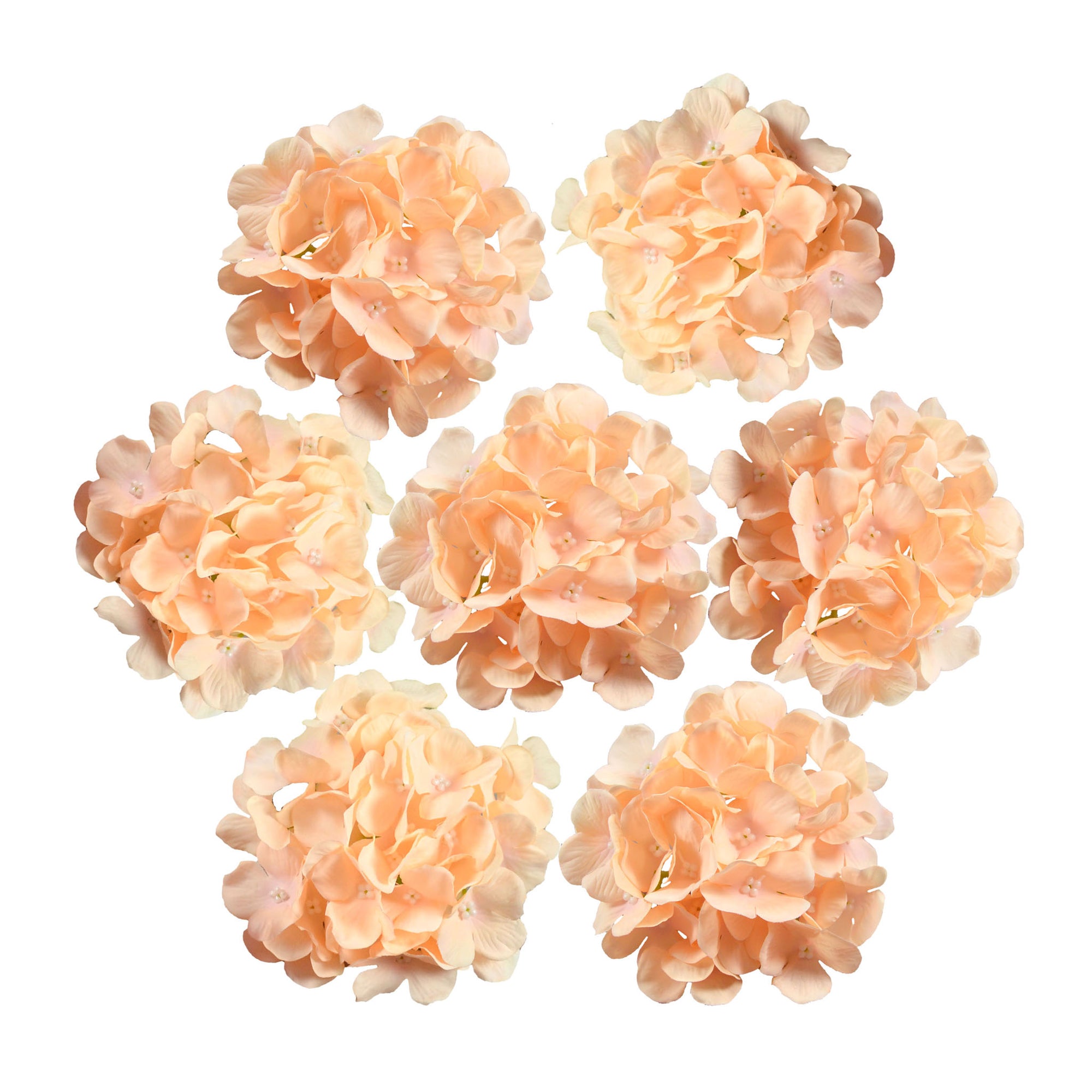 Silk Hydrangea Flower Heads 6"
