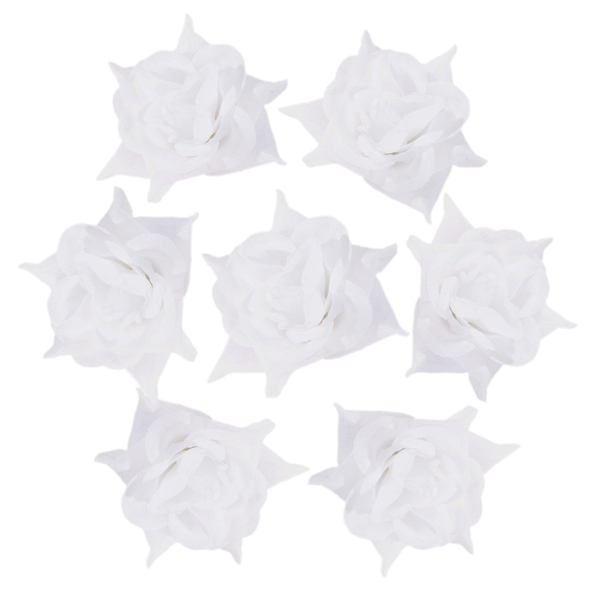 Silk Rose Heads Small Artificial Flowers 100PCS