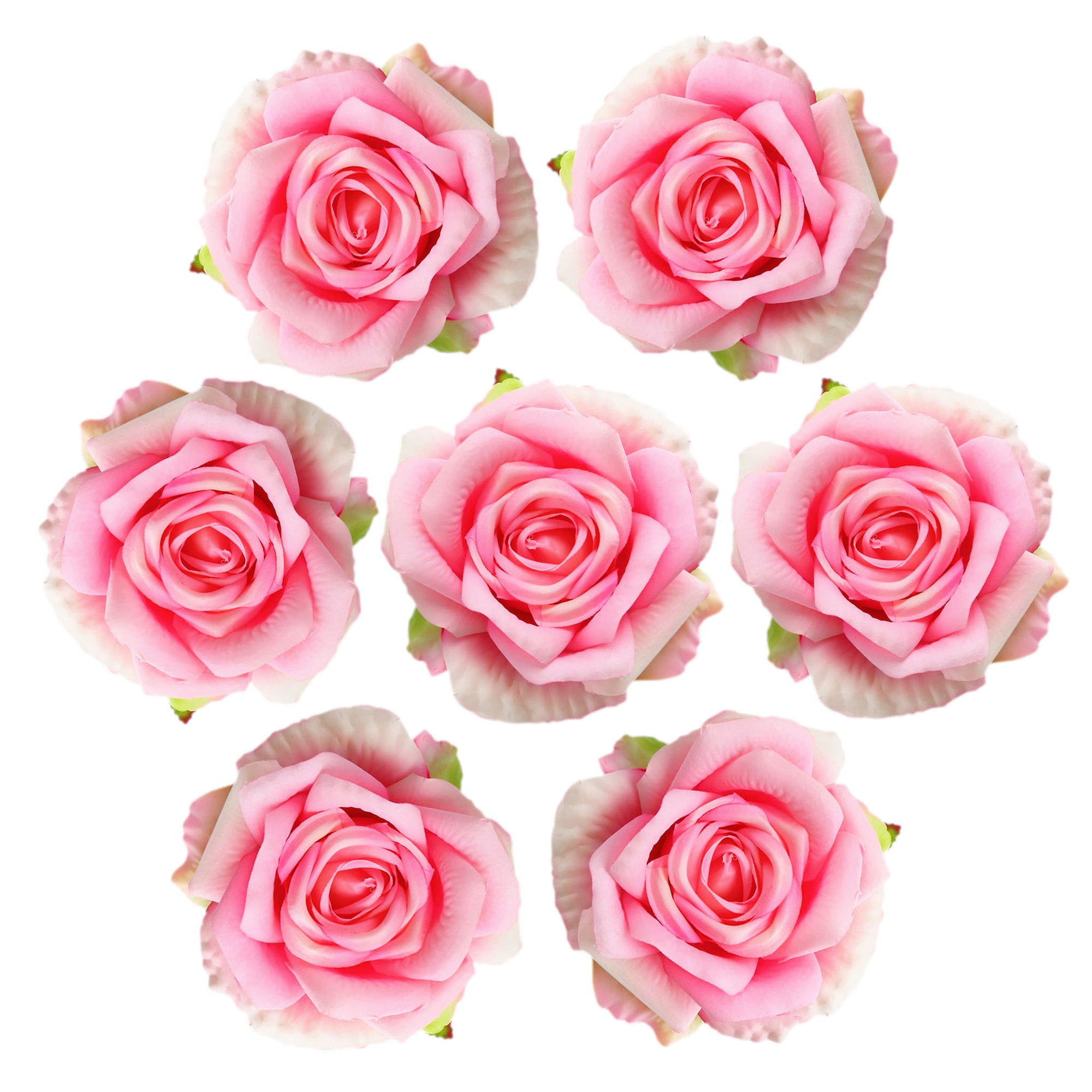 Large Silk Roses Bulk Artificial Flower Heads