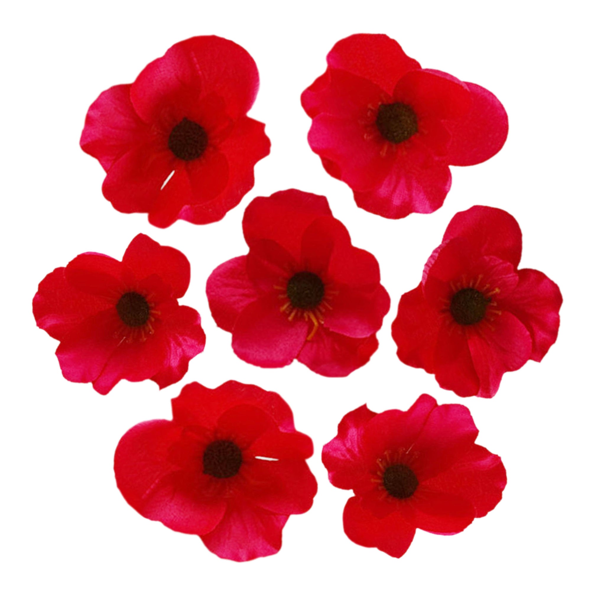 Silk Poppy Flowers Artificial Anemones
