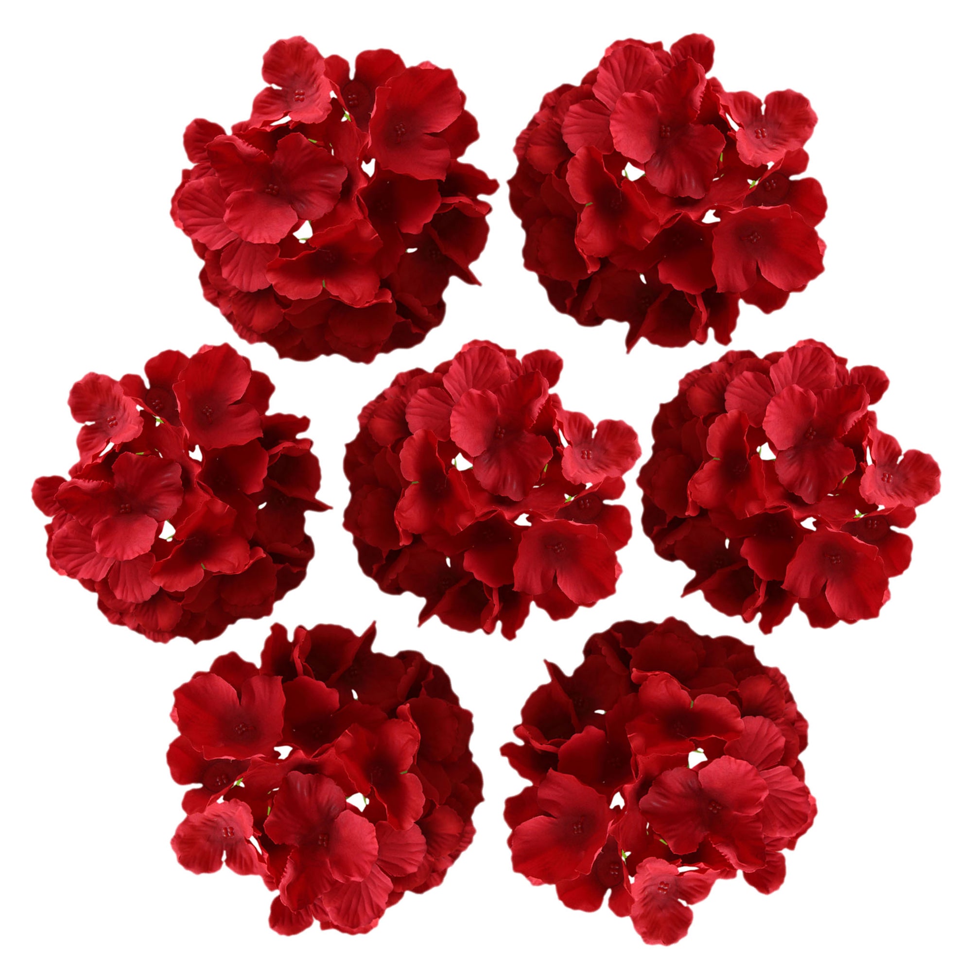 Artificial Silk Hydrange Flower Heads 7 inch