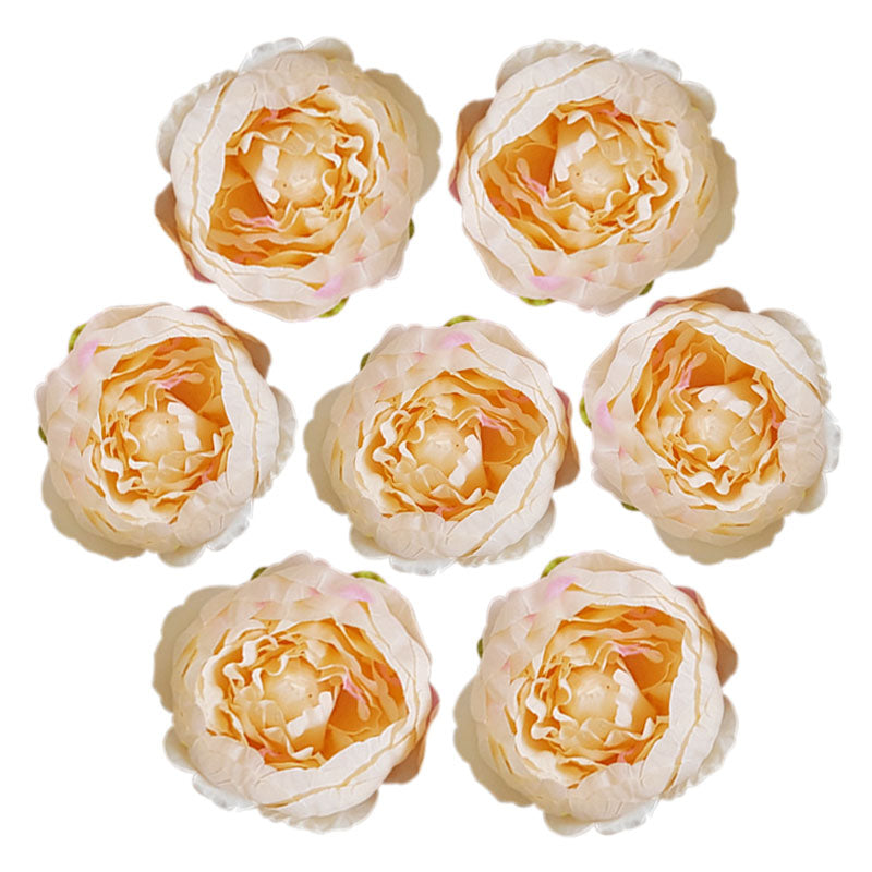 Silk Peony Flower Heads 50 Bulk for DIY Crafts Wedding Decor