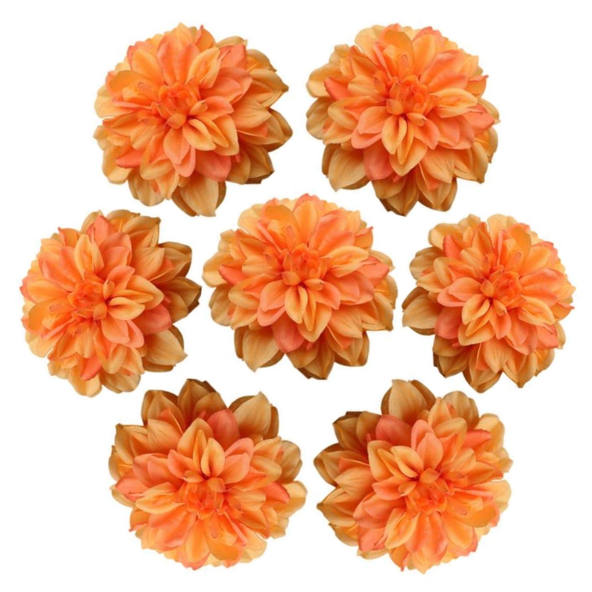 Artificial Dahlia Silk Flower Heads Wholesale Flowers 6"