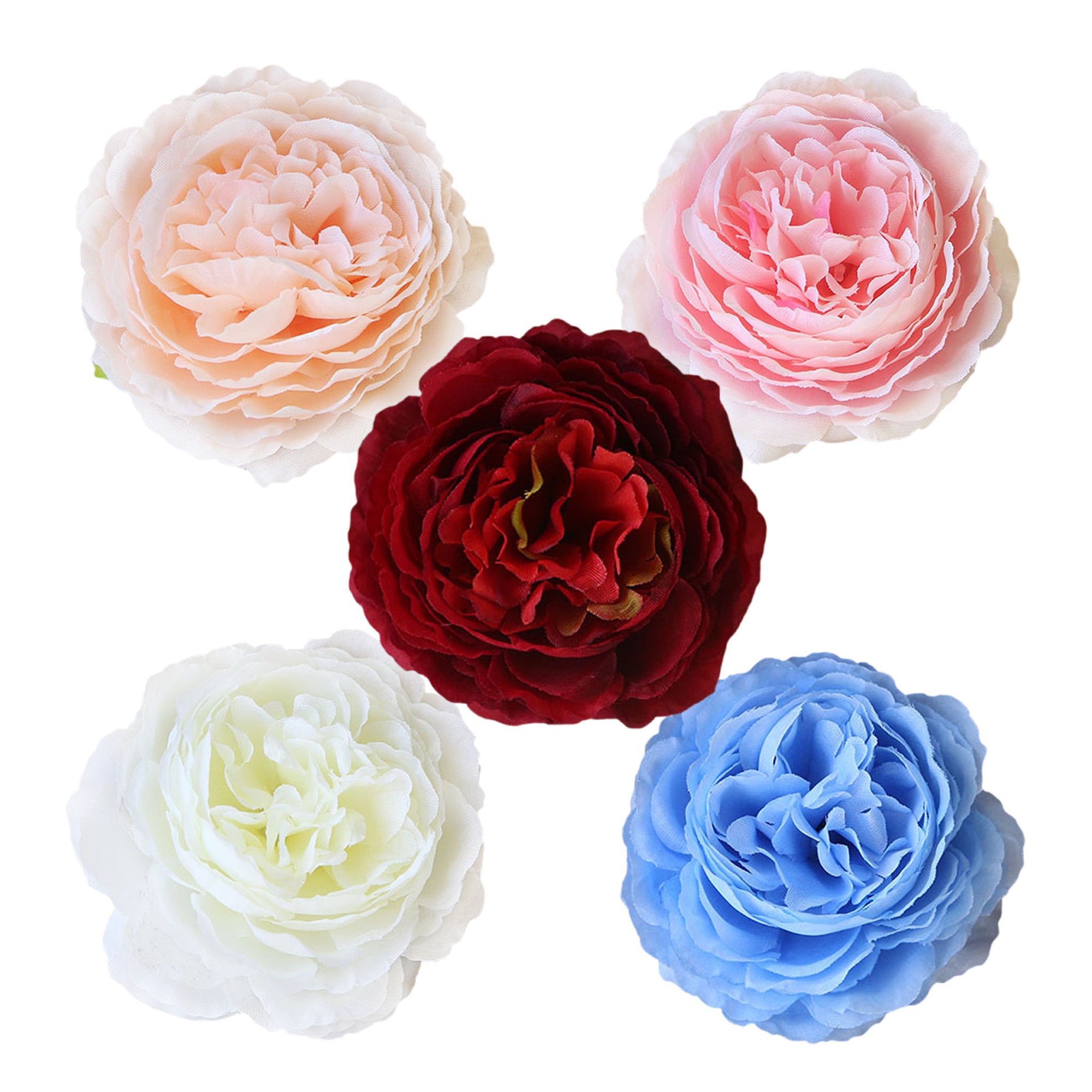 Small Silk Peony Bulk Flowers Fake Peonies 50pcs