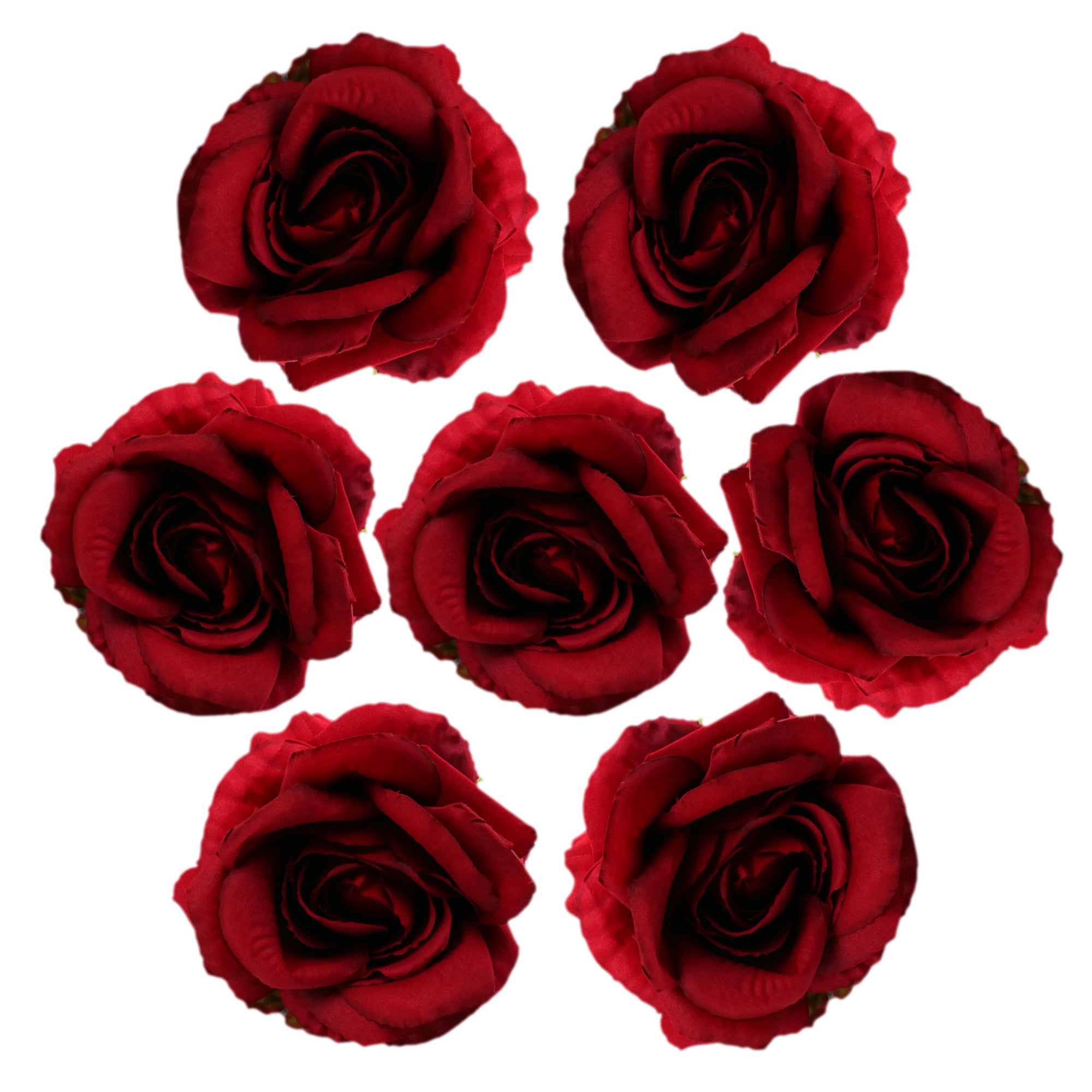 Large Silk Roses Bulk Artificial Flower Heads