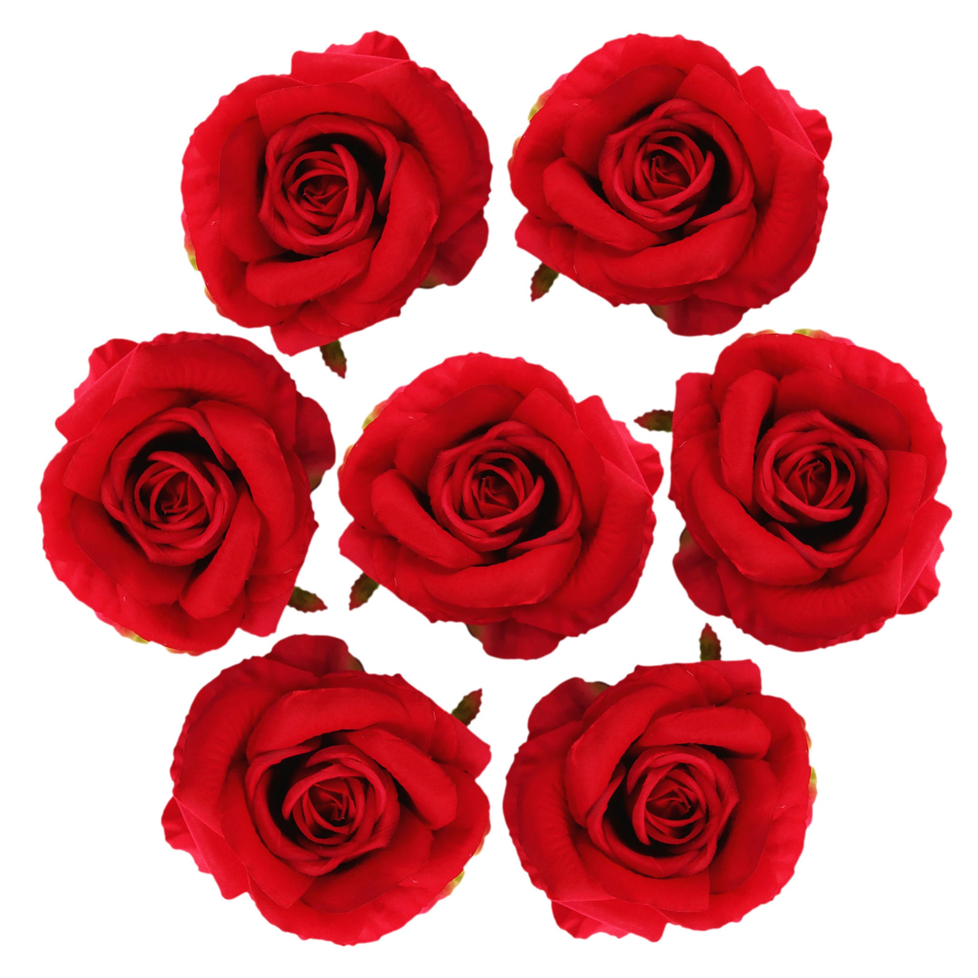 Large Silk Roses Bulk Artificial Flower Heads