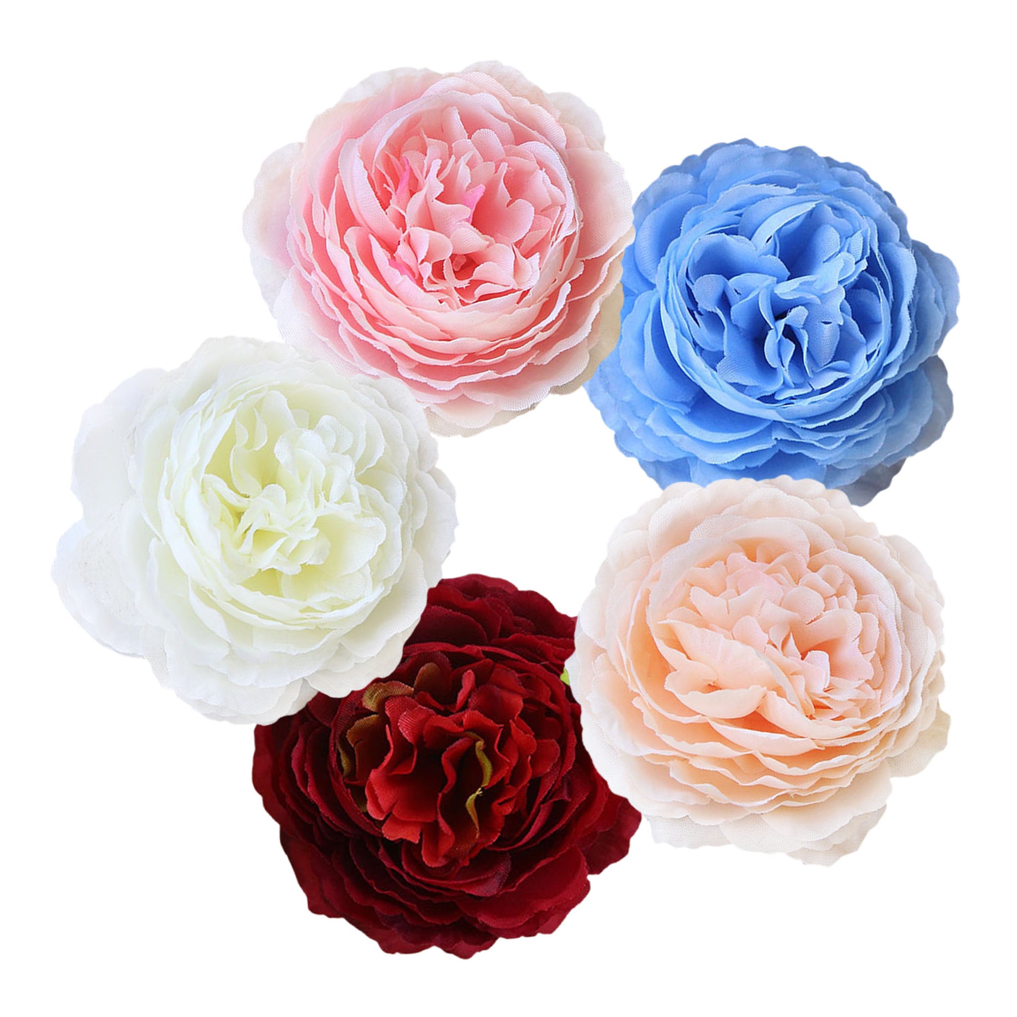 Small Silk Peony Bulk Flowers Fake Peonies 50pcs