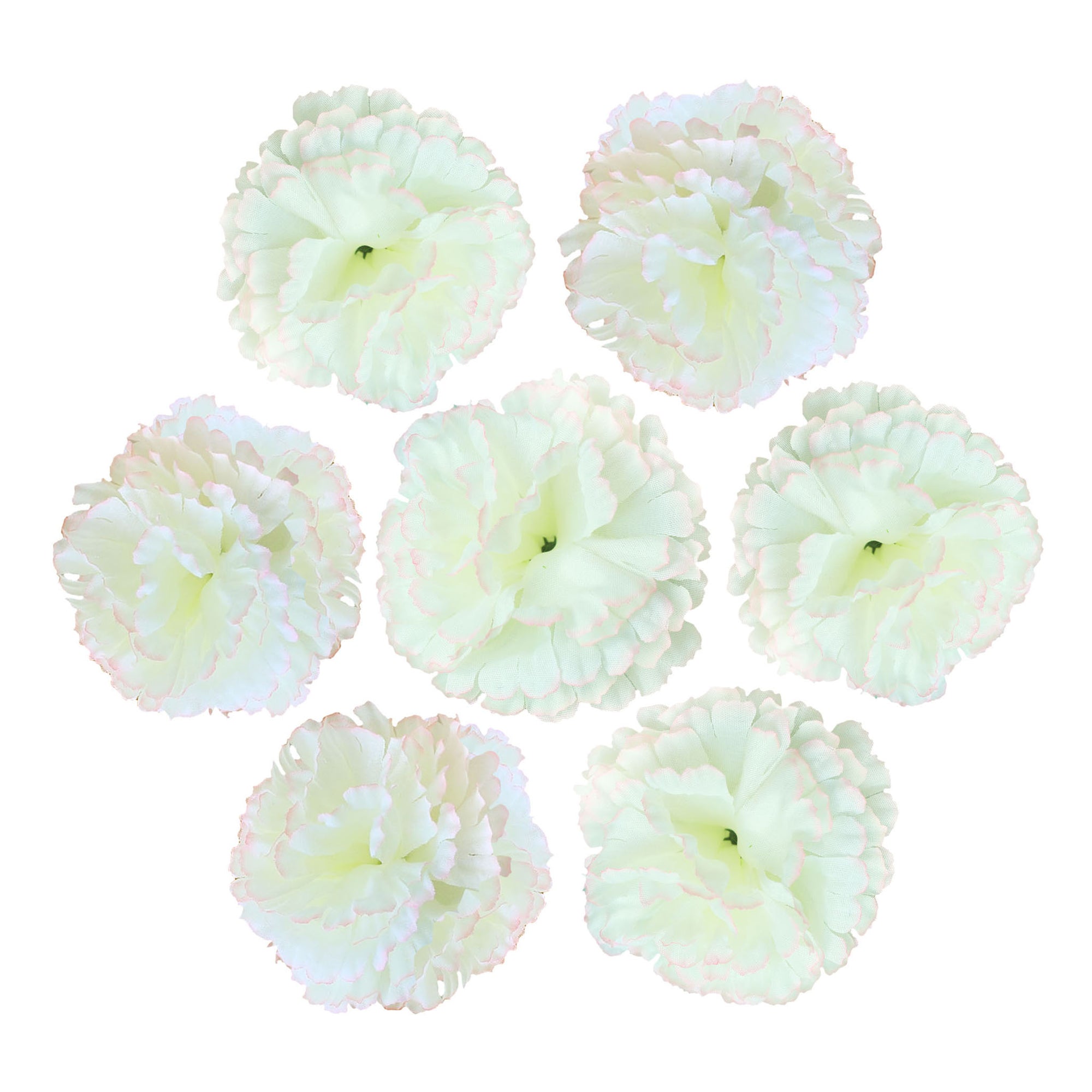 Silk Carnation Flowers Wholesale Bulk Fake Flower Heads 100 pcs