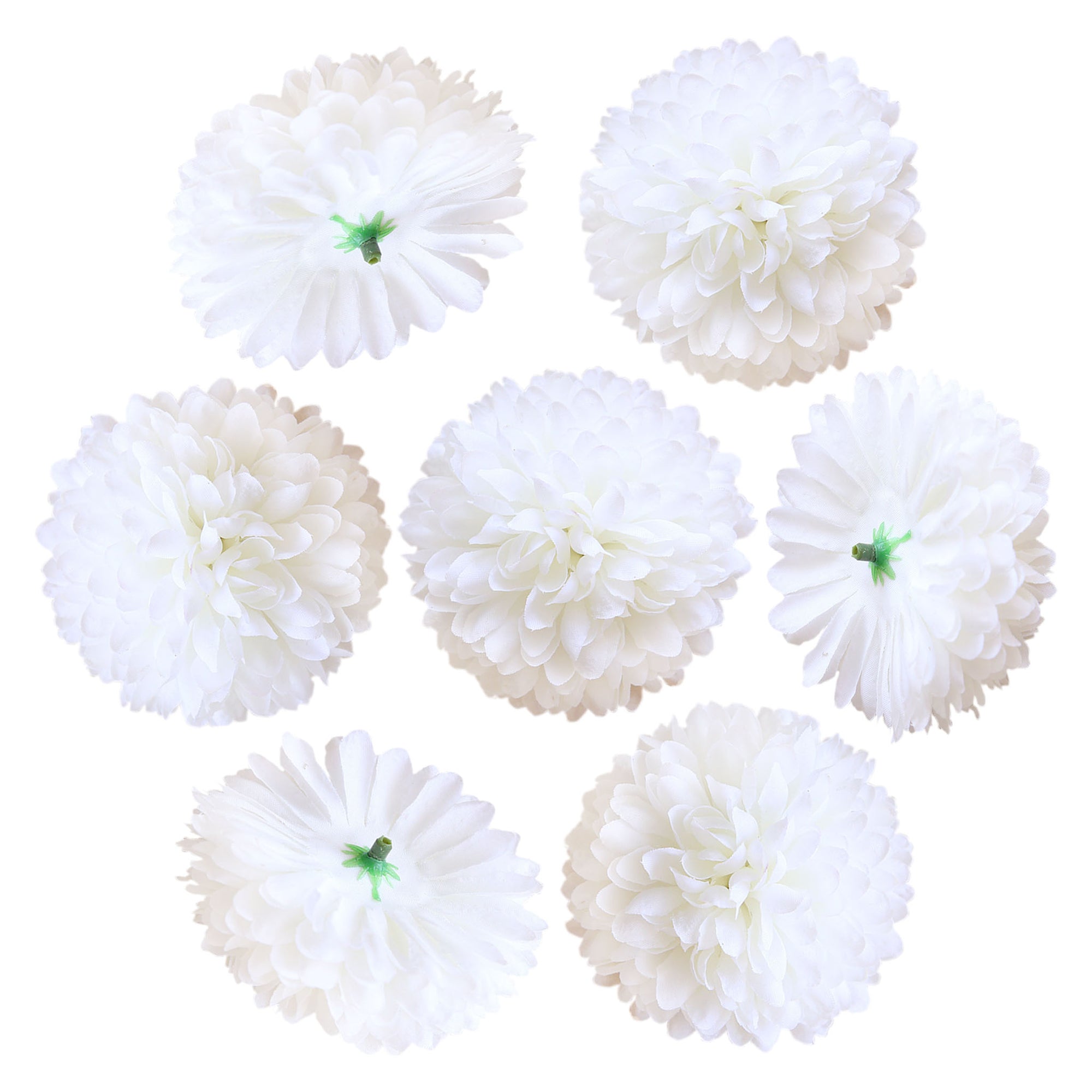 Silk Flower Heads Little Chrysanthemums  3 inch