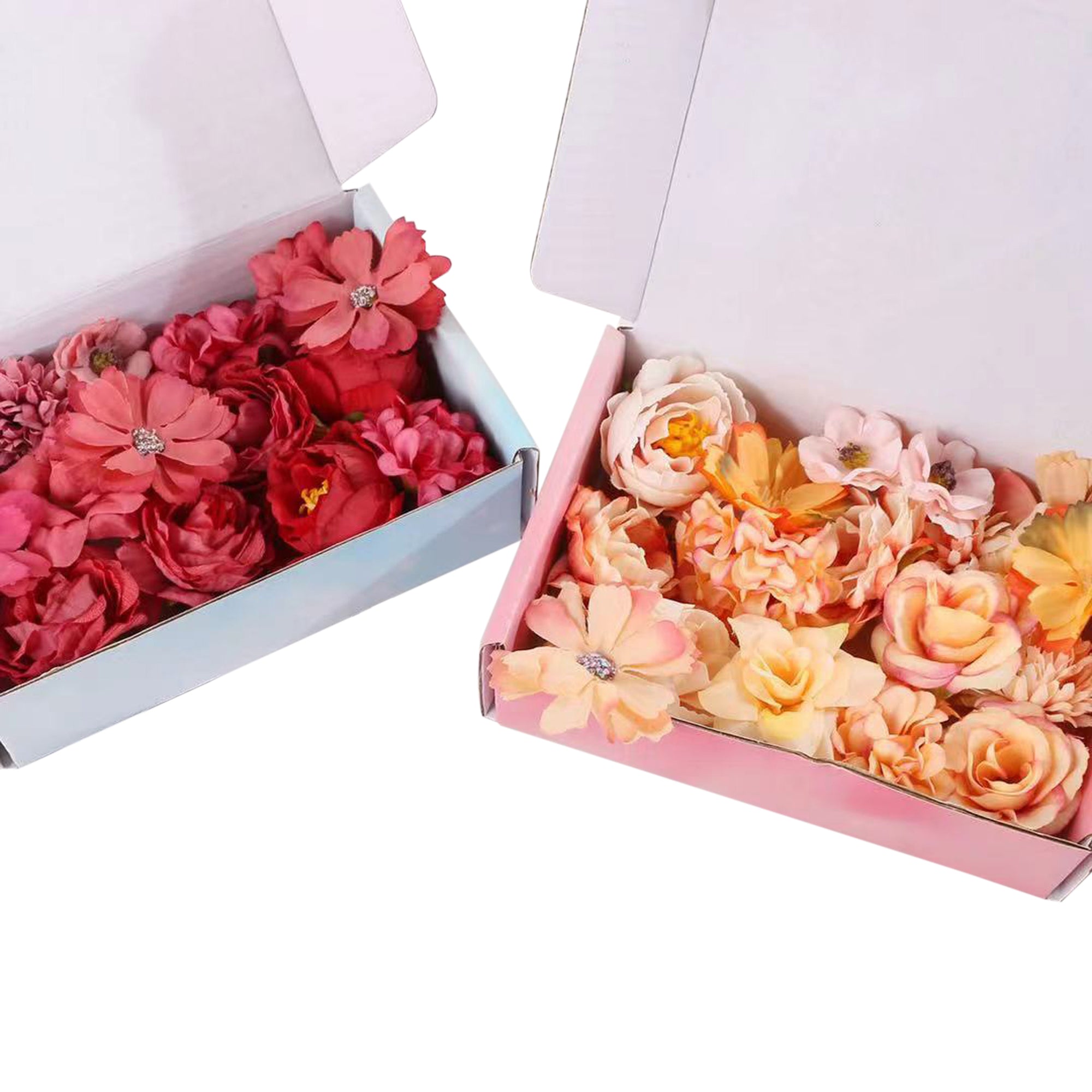 Mini Silk Flower Heads for DIY Crafts