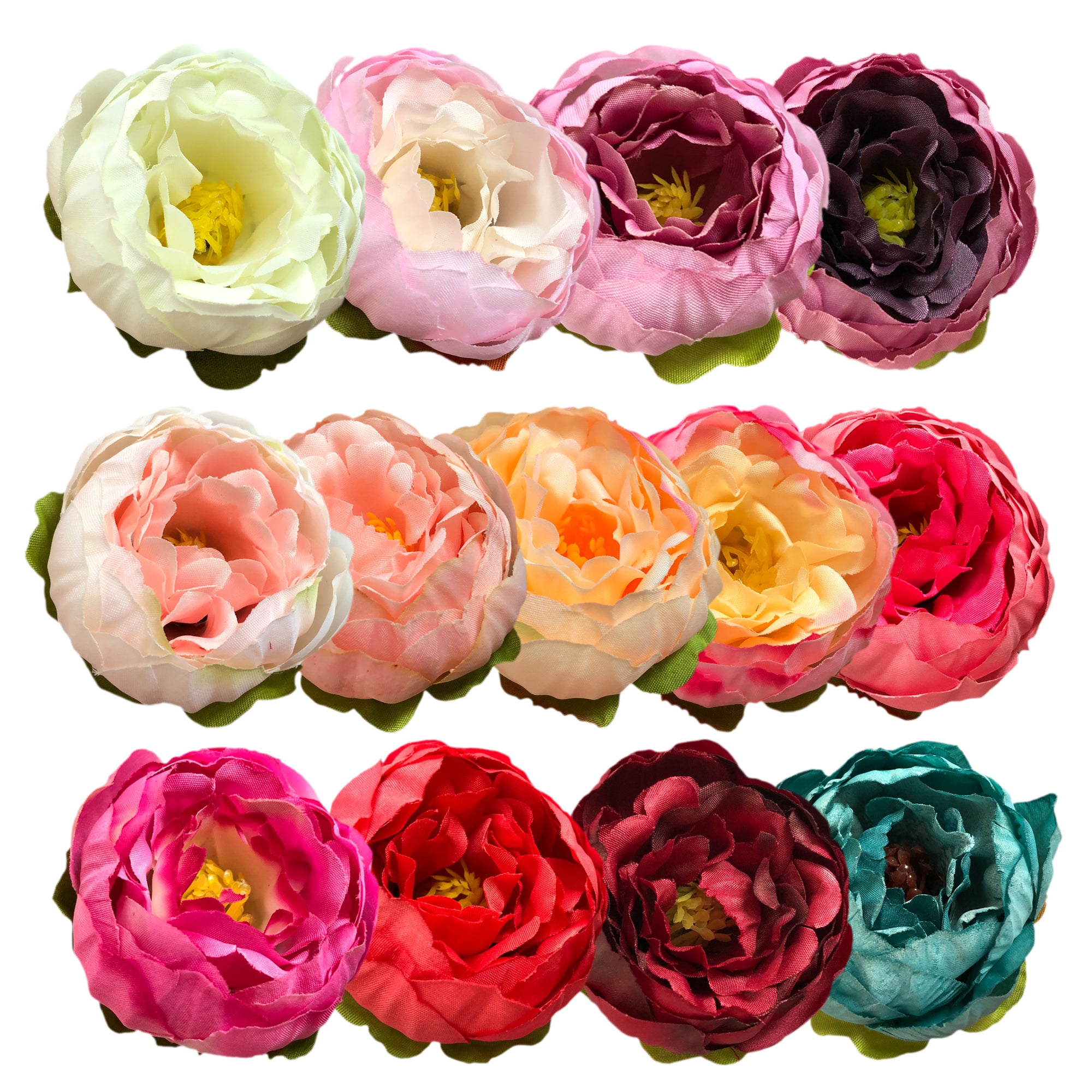 Small Silk Peony Flowers Peony Heads for Wedding Party