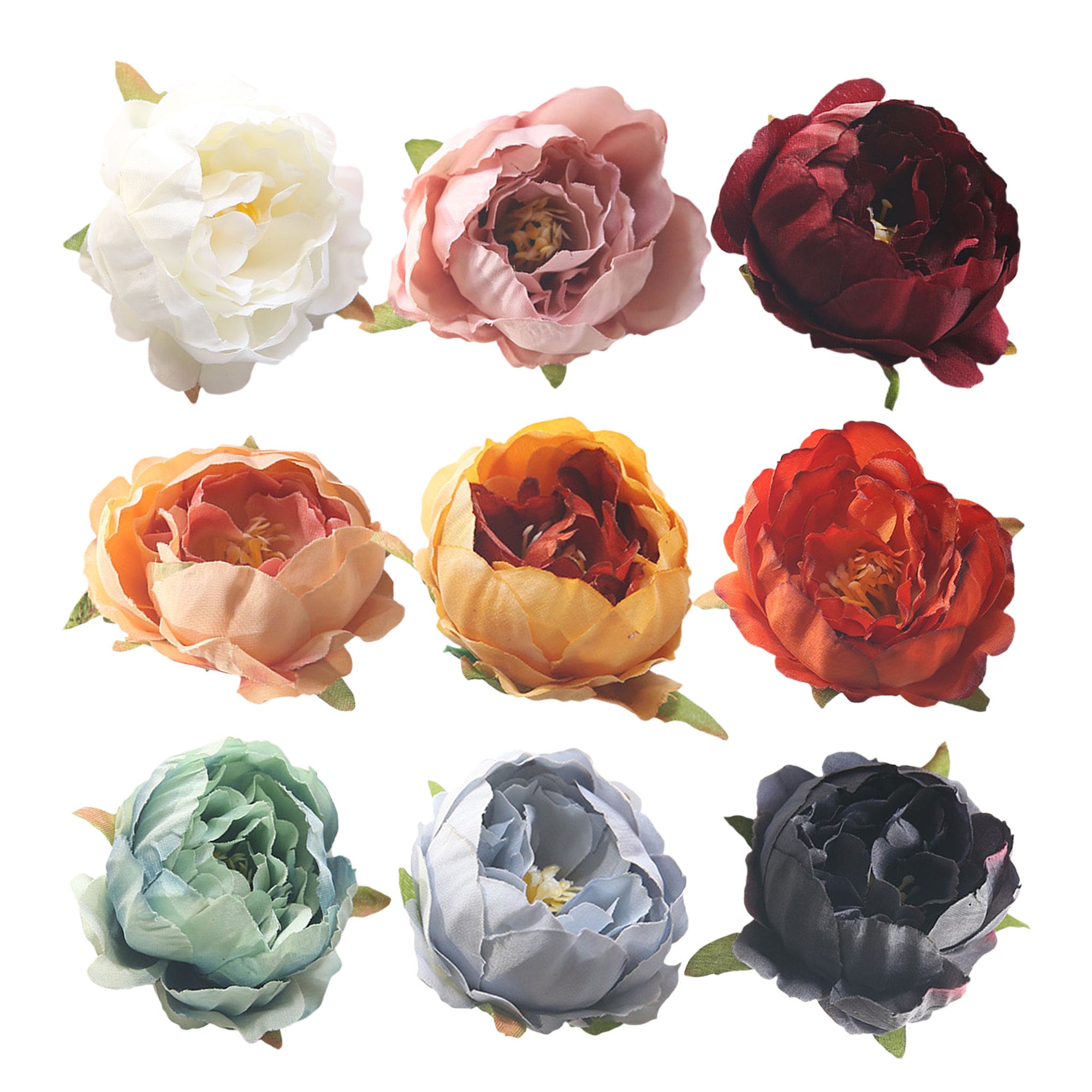 Small Silk Peony Flower Heads Artificial Flowers