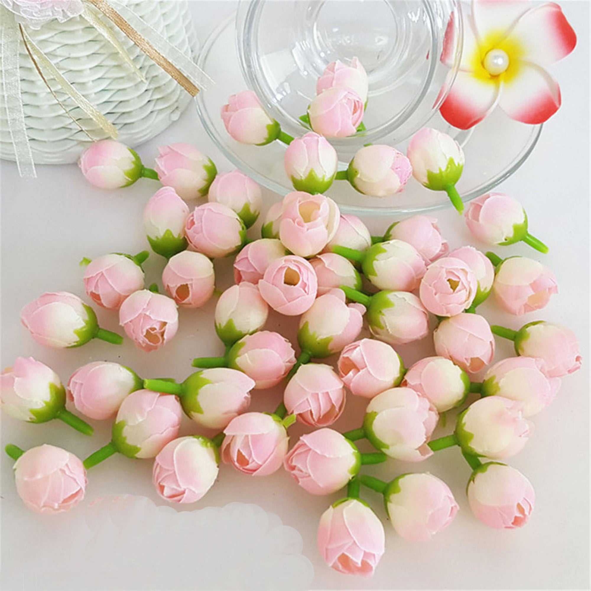 Bulk Mini Rose Buds Silk Flowers