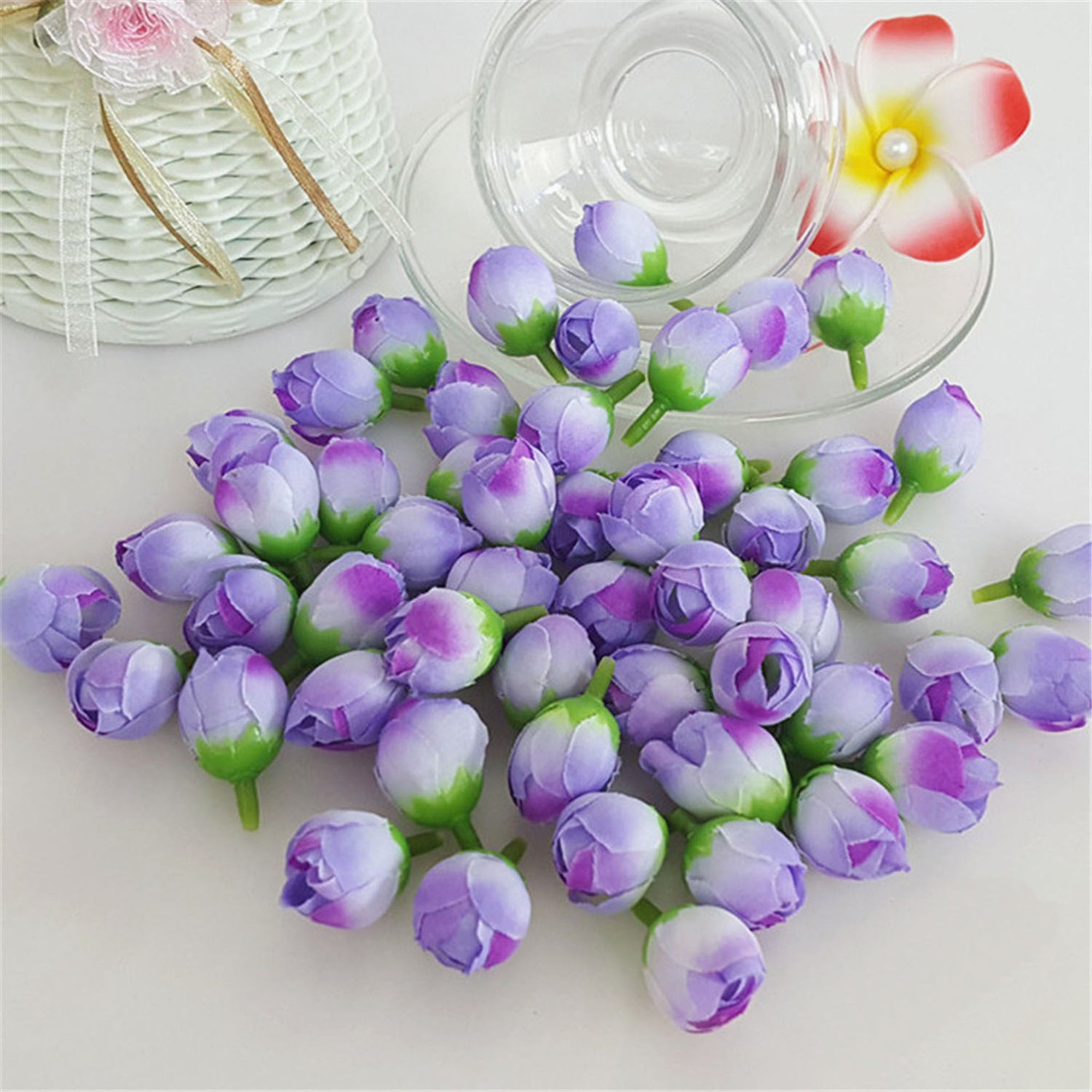 Bulk Mini Rose Buds Silk Flowers