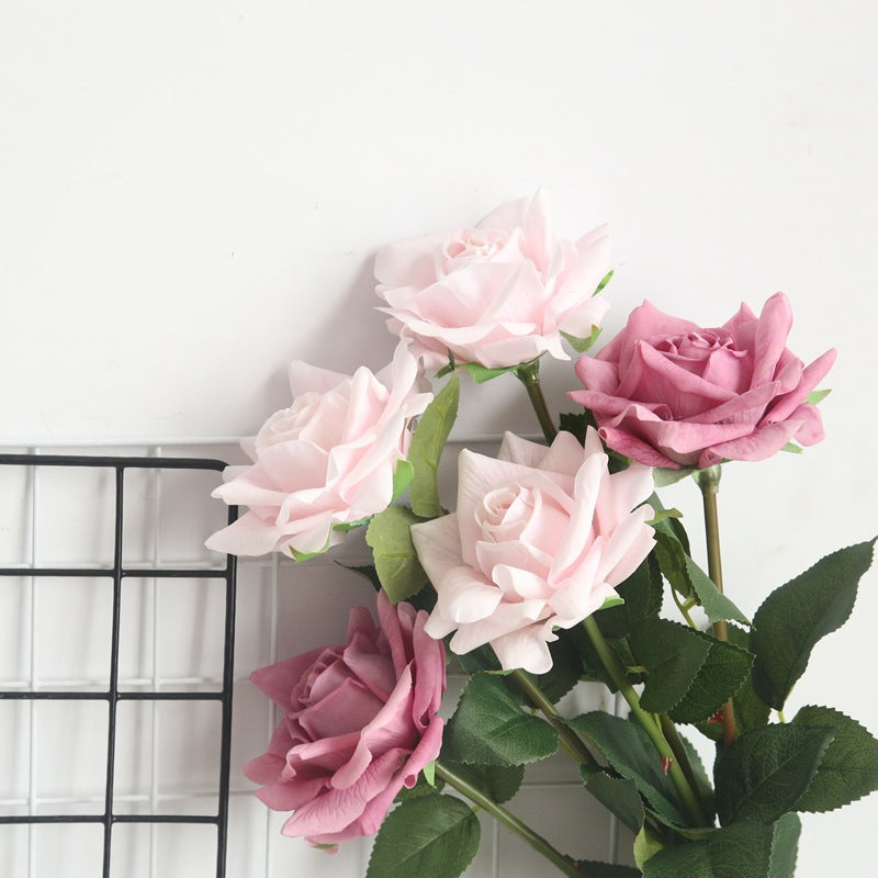 VANRINA Realistic Real Touch Flowers Large Bloom Roses 3