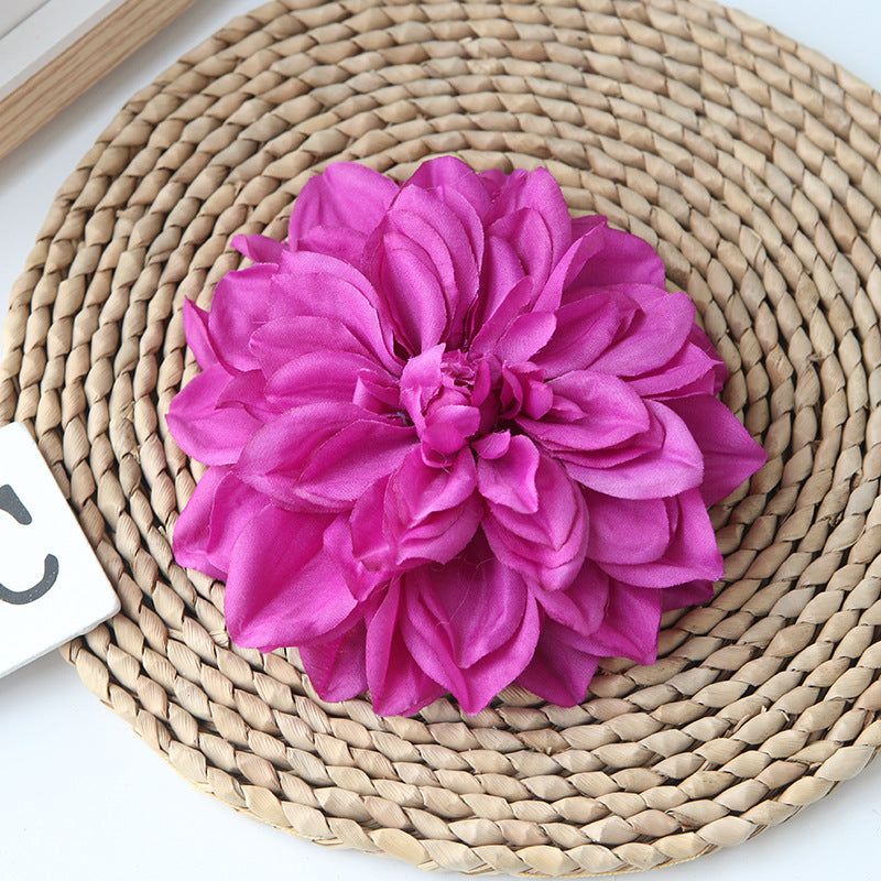 Artificial Dahlia Silk Flower Heads Wholesale Flowers 6"