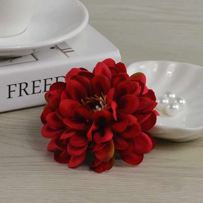 Silk Dahlia Bulk Artificial Flower Small Heads 7cm