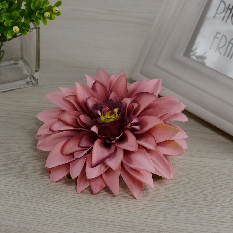 50 Bulk Silk Dahlia Flowers 5.1"