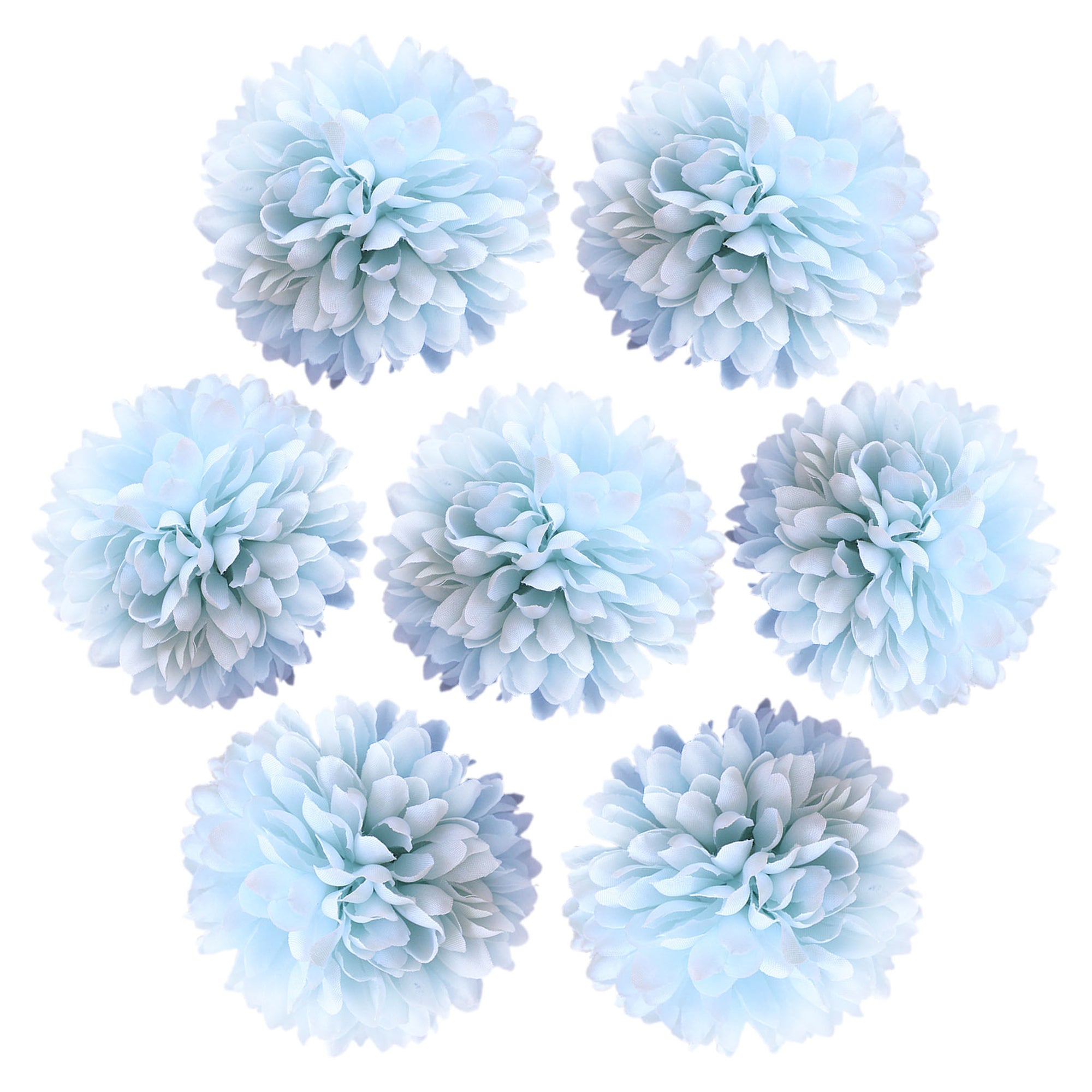 Silk Flower Heads Little Chrysanthemums  3 inch