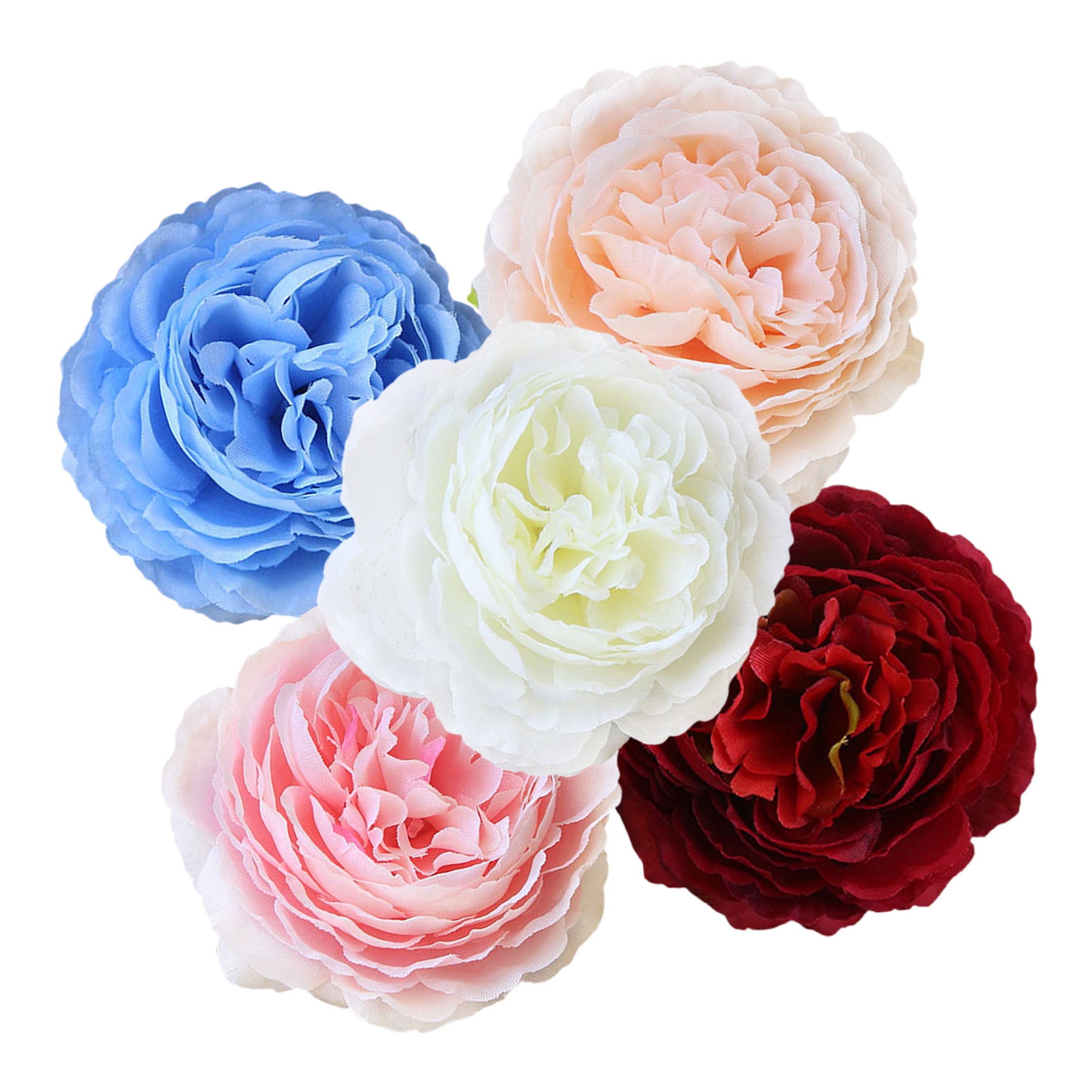 Small Silk Peony Bulk Flowers Fake Peonies 50pcs