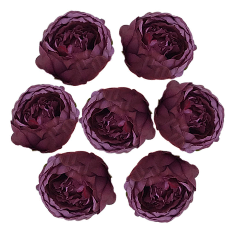 Silk Peony Flower Heads 50 Bulk for DIY Crafts Wedding Decor