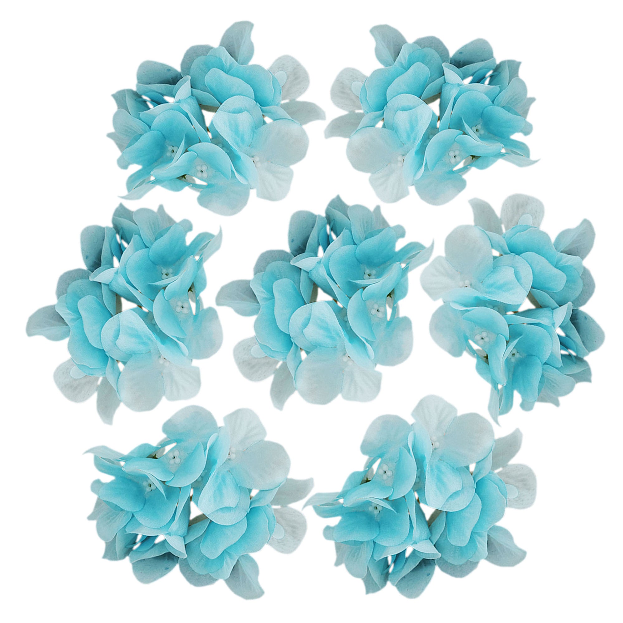 Silk Hydrangea Artificial Hydrangea 20 Flowers for Crafts Cake Topper Backdrops