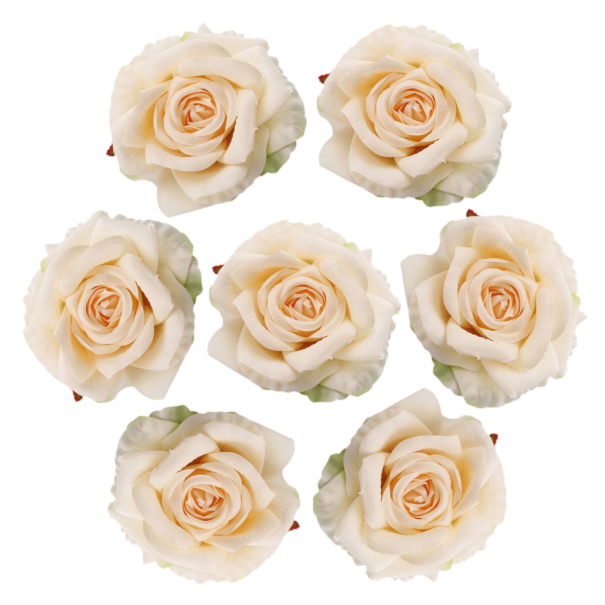 Large Silk Roses Bulk Artificial Flower Heads