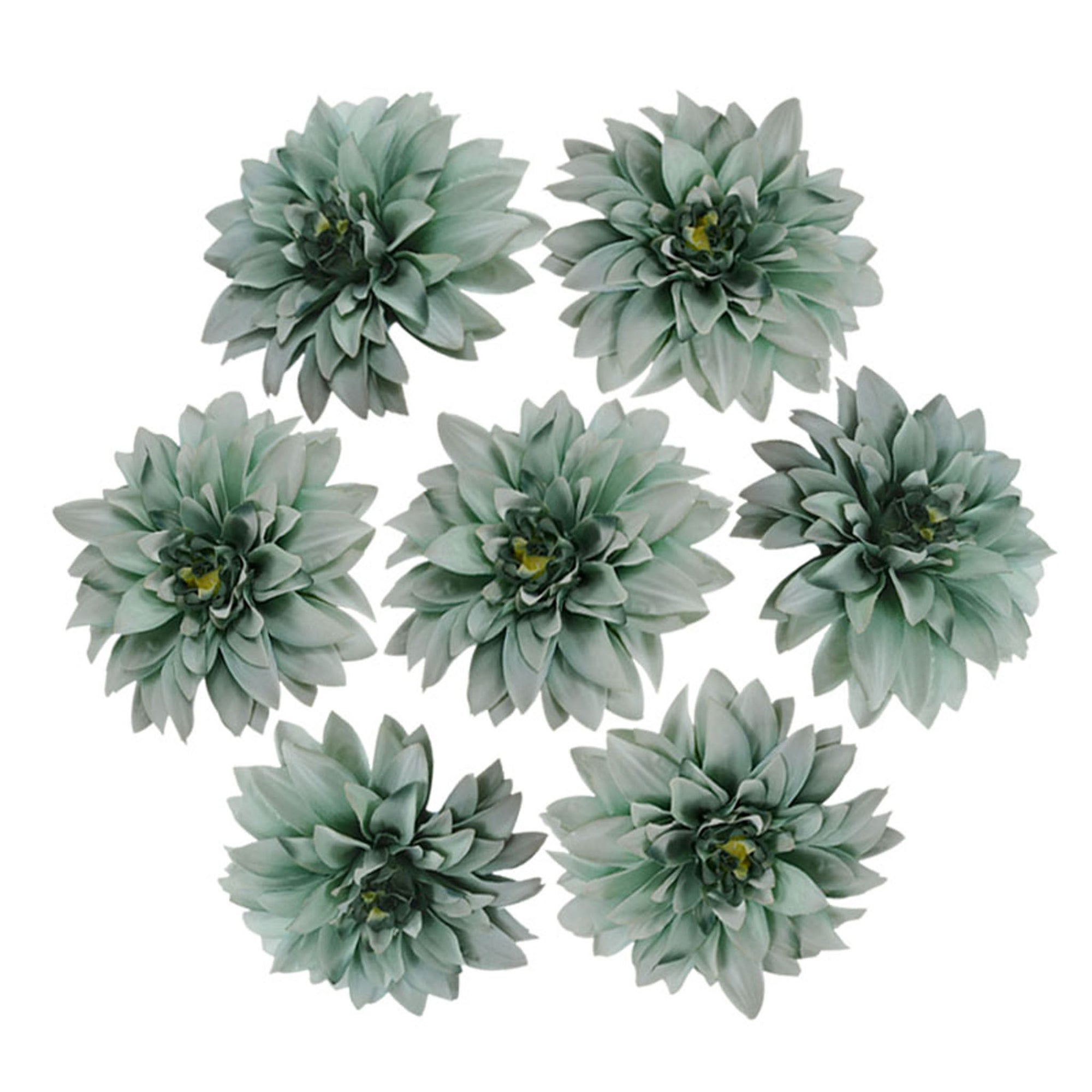 50 Bulk Silk Dahlia Flowers 5.1"