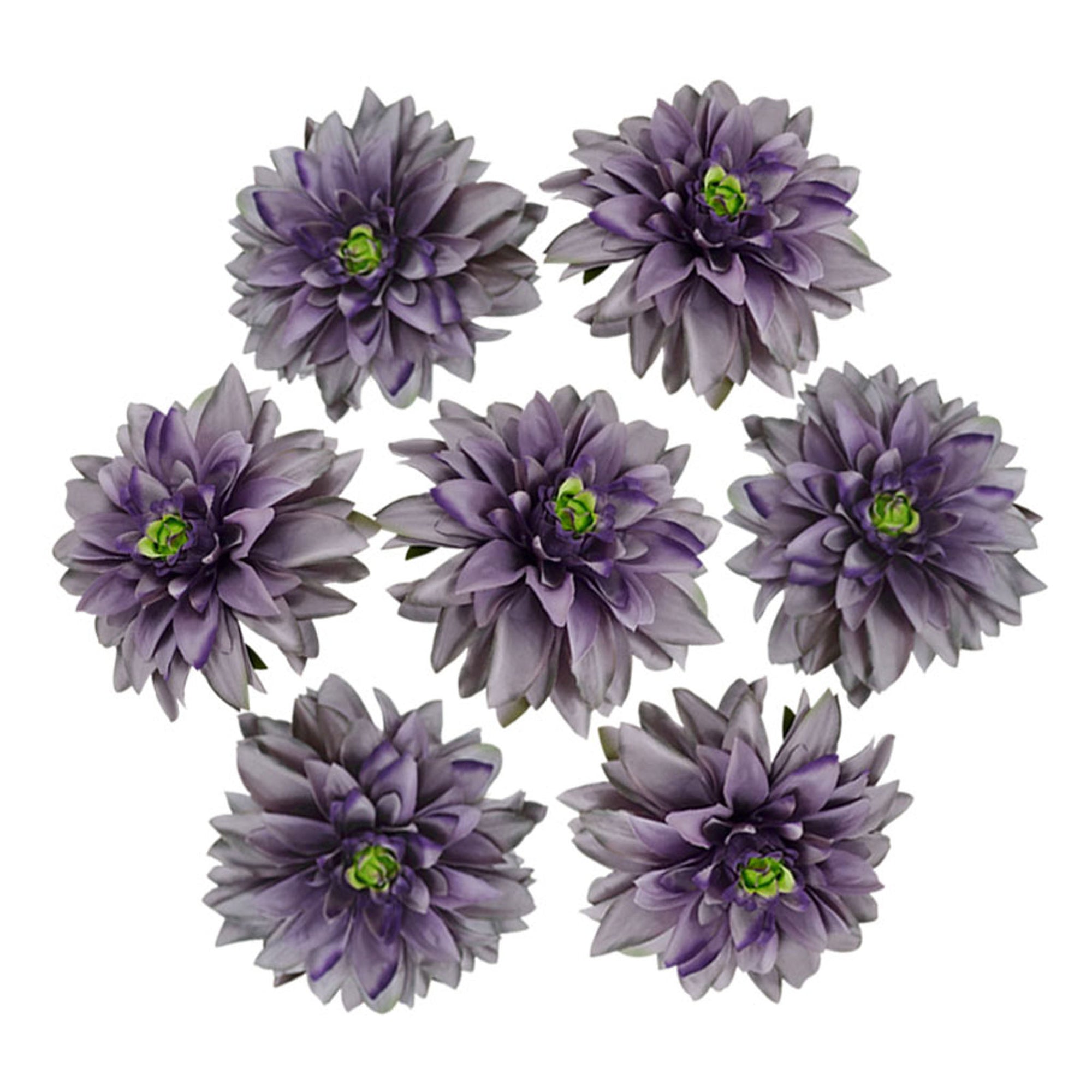50 Bulk Silk Dahlia Flowers 5.1"