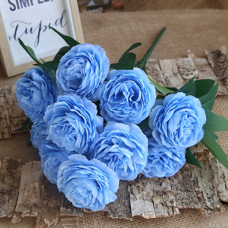 Silk Flower Arrangement Artificial Ranunculus Bunch