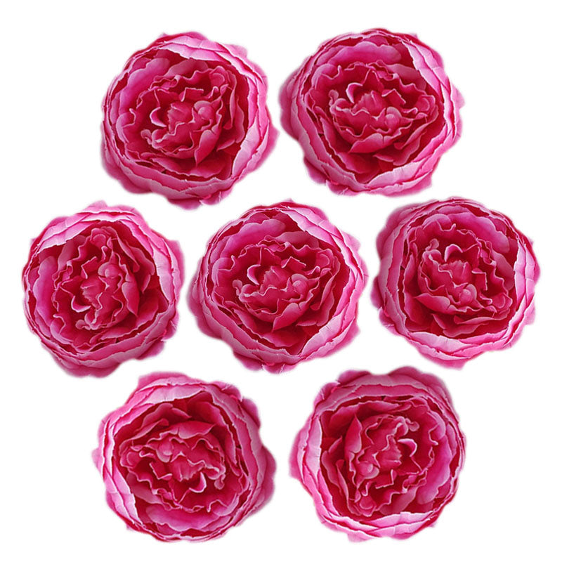 Silk Peony Flower Heads 50 Bulk for DIY Crafts Wedding Decor