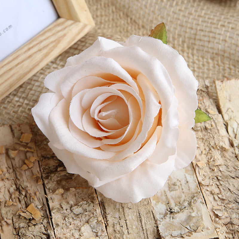 Quality Artificial Flower Heads Velvet Roses