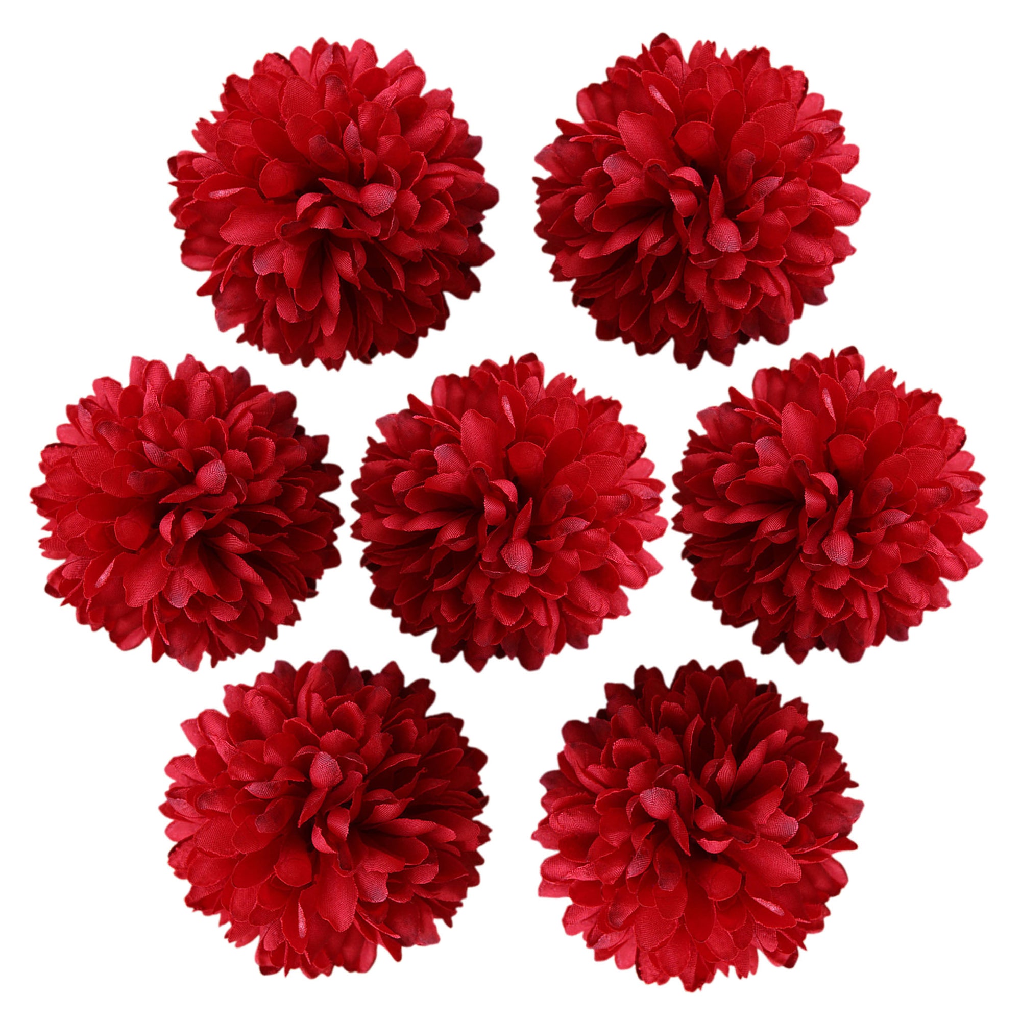 Silk Flower Heads Little Chrysanthemums  3 inch