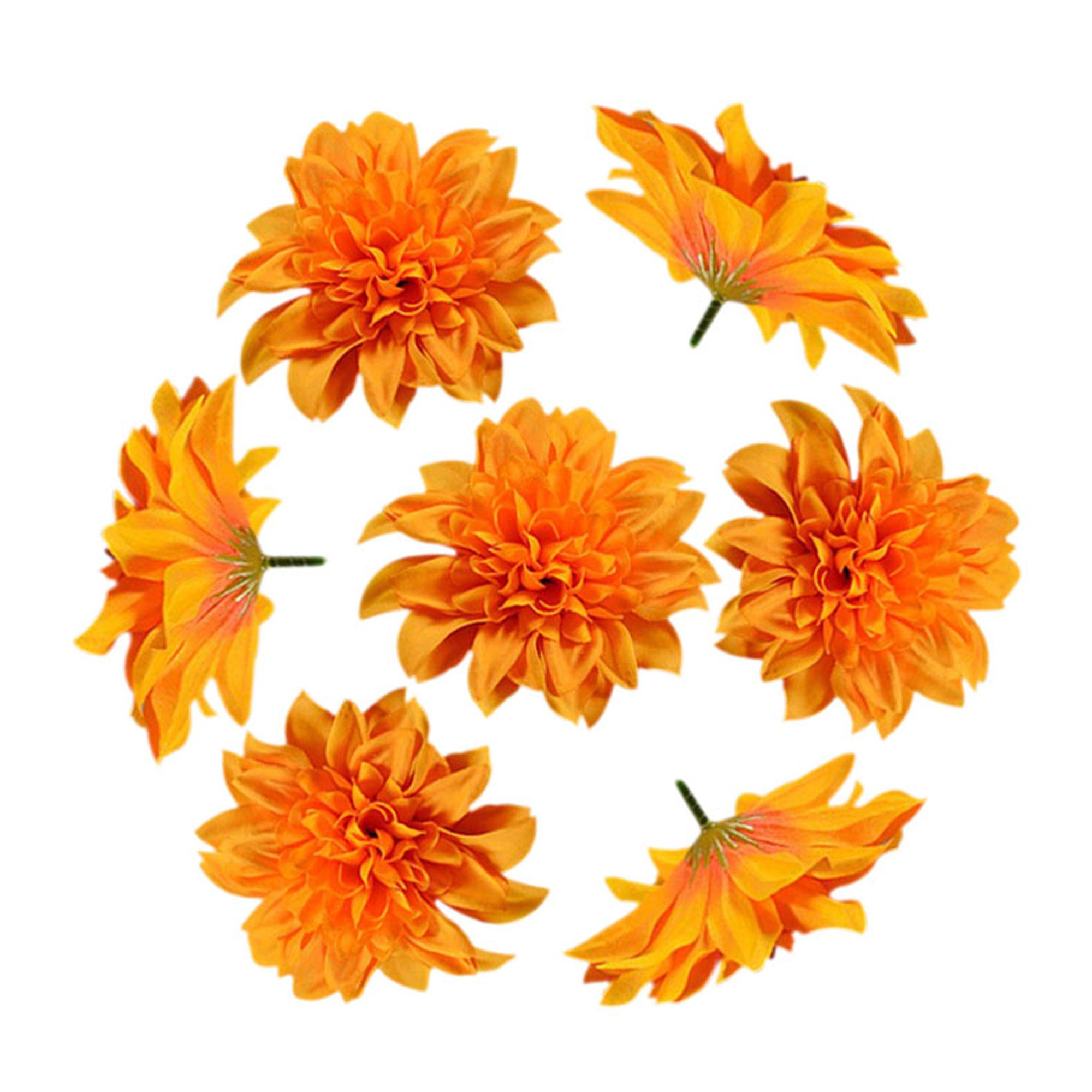 Artificial Dahlia Flowers Heads 4"