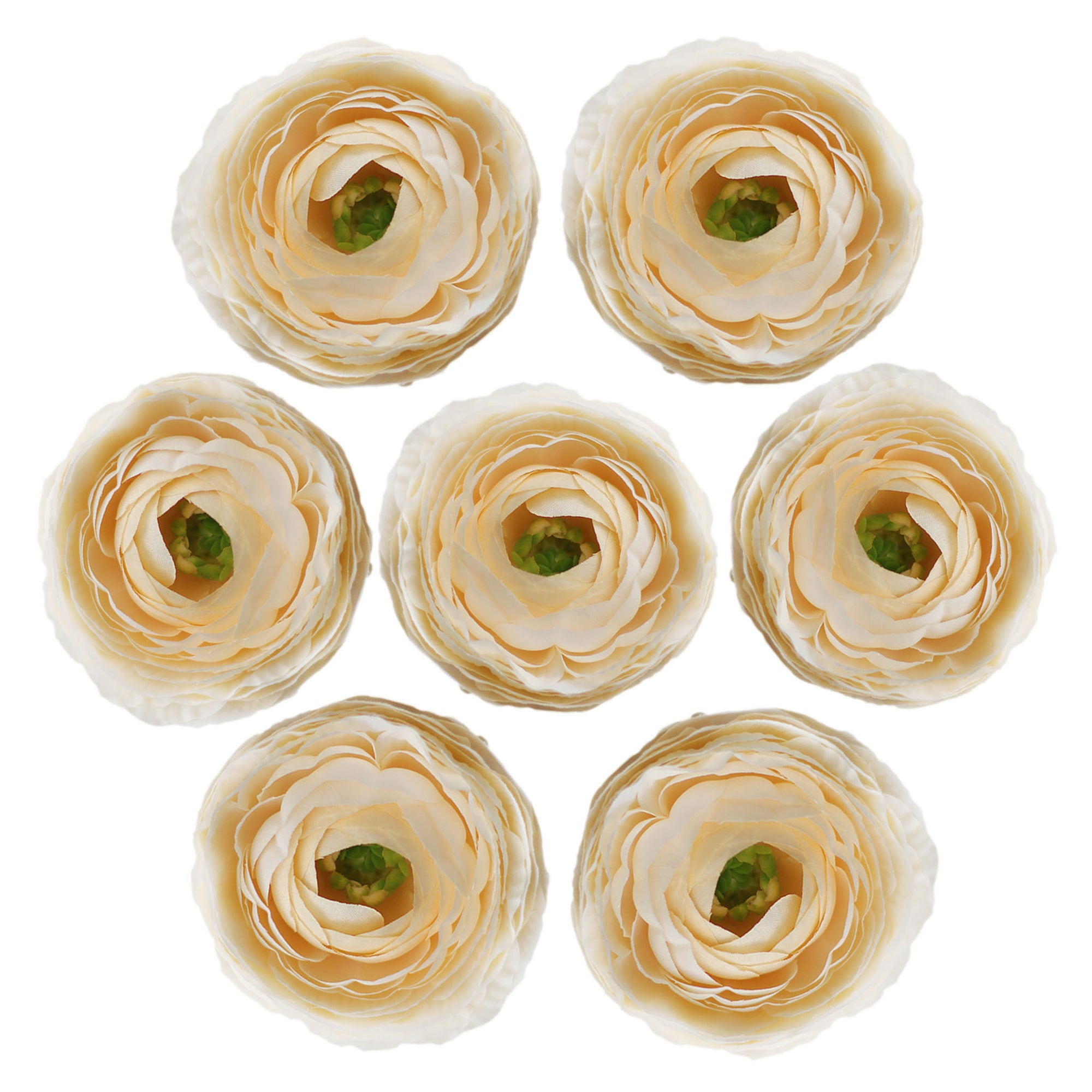 Artificial Ranunculus Flower Heads 50 Bulk