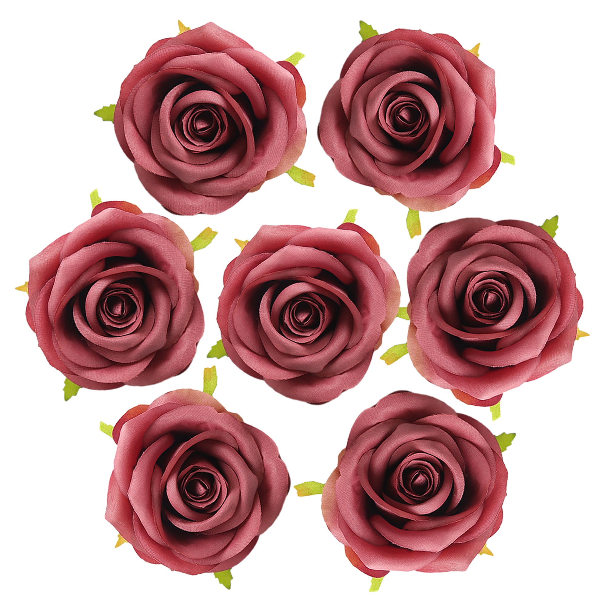 Bulk Flowers Silk Roses Flower Heads 3 inch
