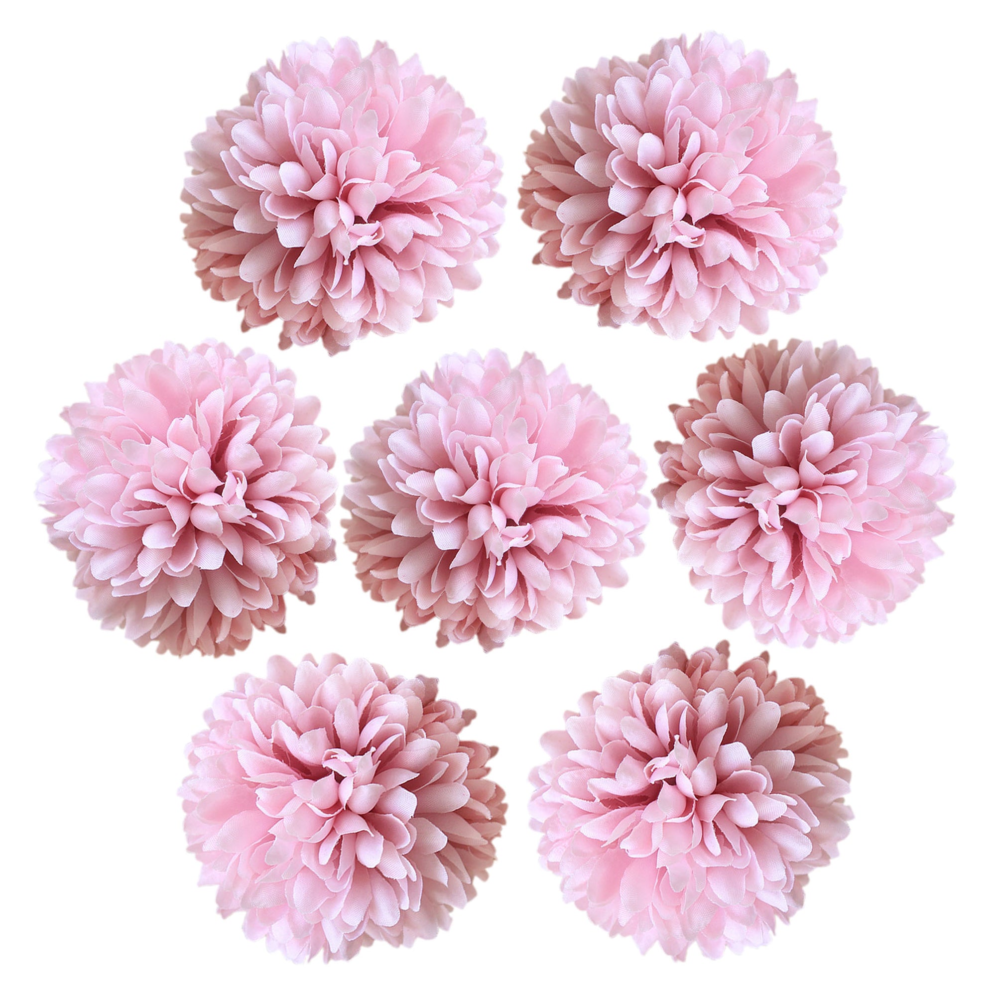 Silk Flower Heads Little Chrysanthemums  3 inch