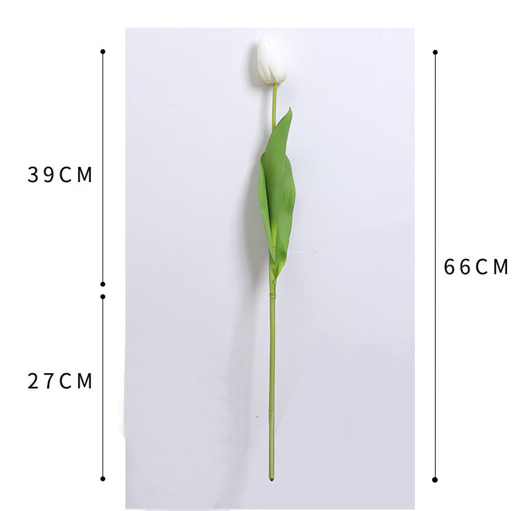 Faux Tulilps Real Touch Silk Tulips Long Stems 26"