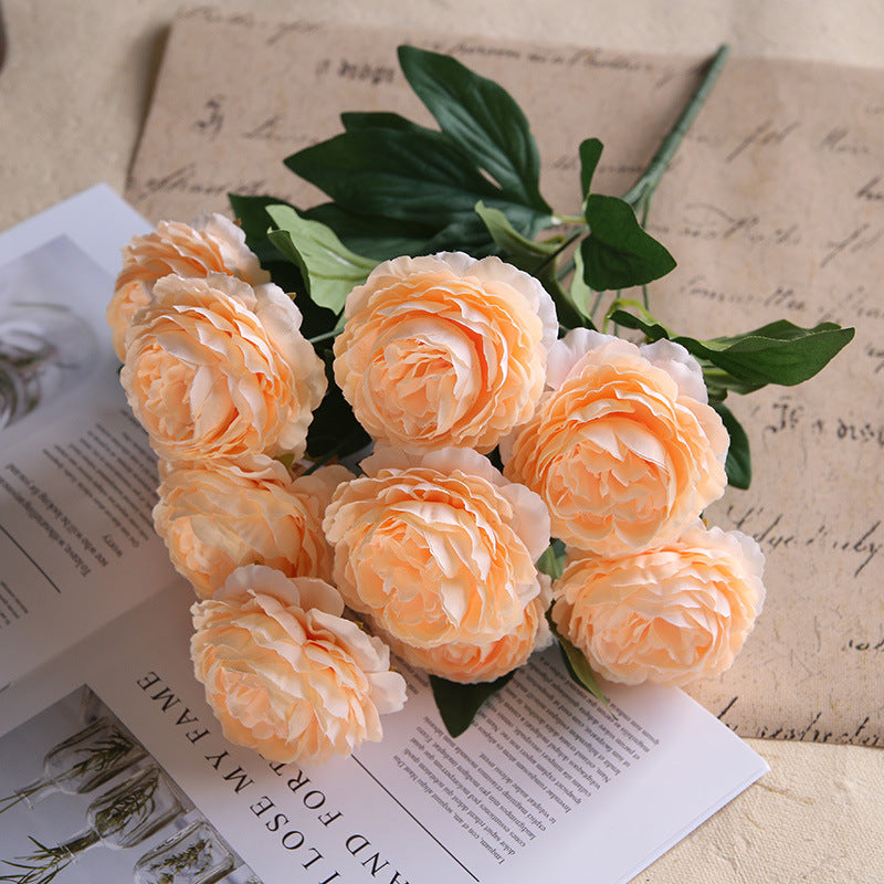 Silk Flower Arrangement Artificial Ranunculus Bunch