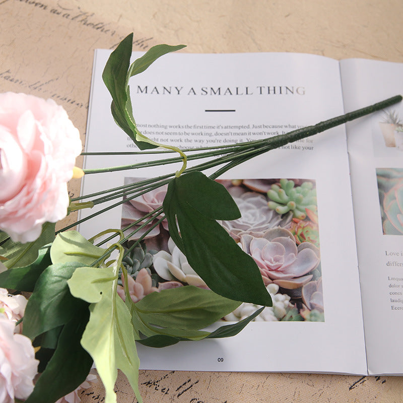 Silk Flower Arrangement Artificial Ranunculus Bunch