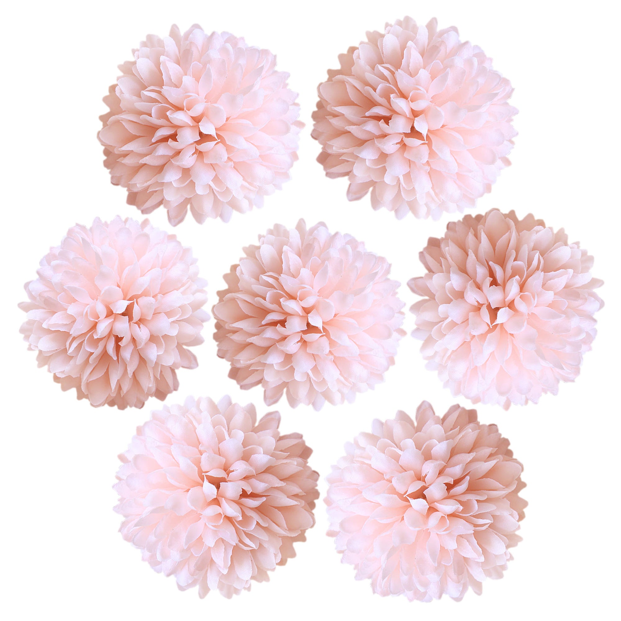 Silk Flower Heads Little Chrysanthemums  3 inch